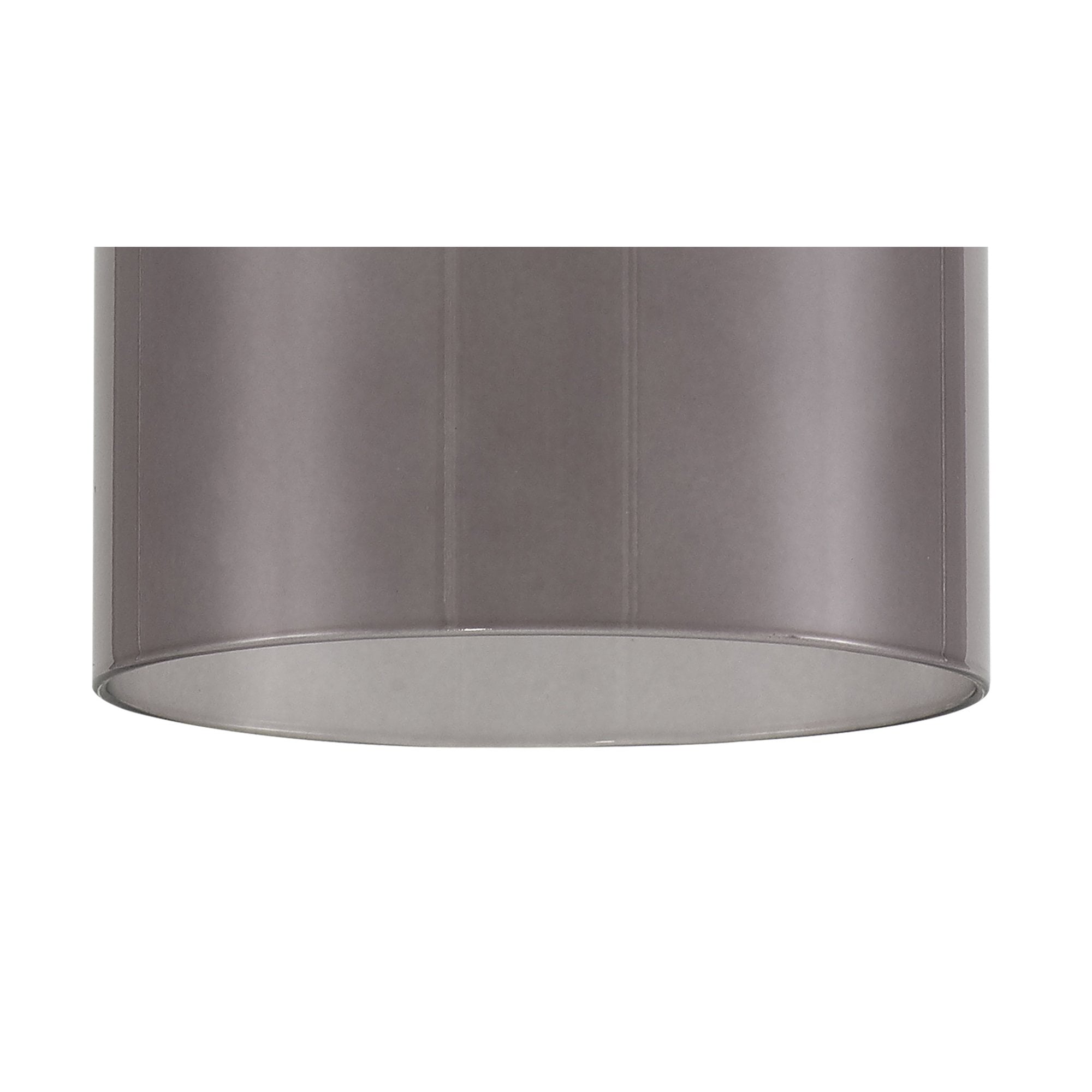 Fabula Tamworth 5 Light Telescopic Semi Flush - Tall Cylinder Shades - French Gold & Smoked Glass