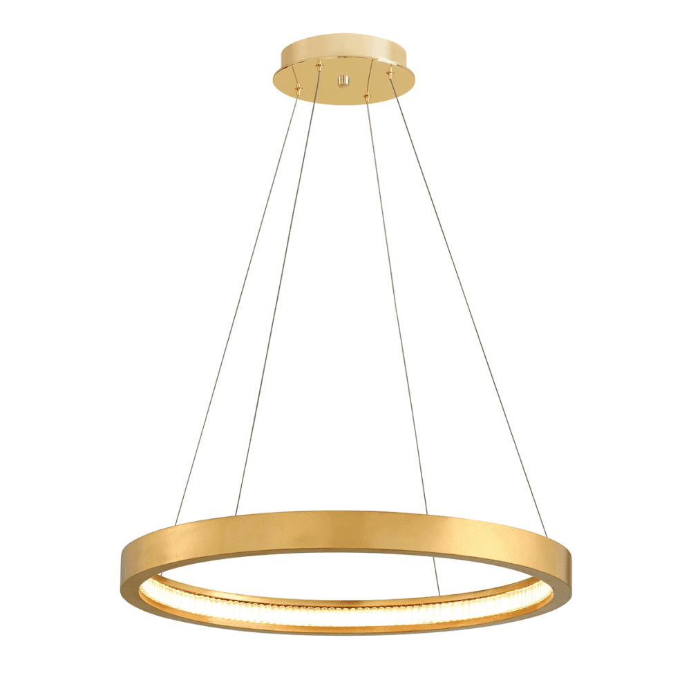 Corbett Jasmine Small 1 Light Pendant - Gold Leaf