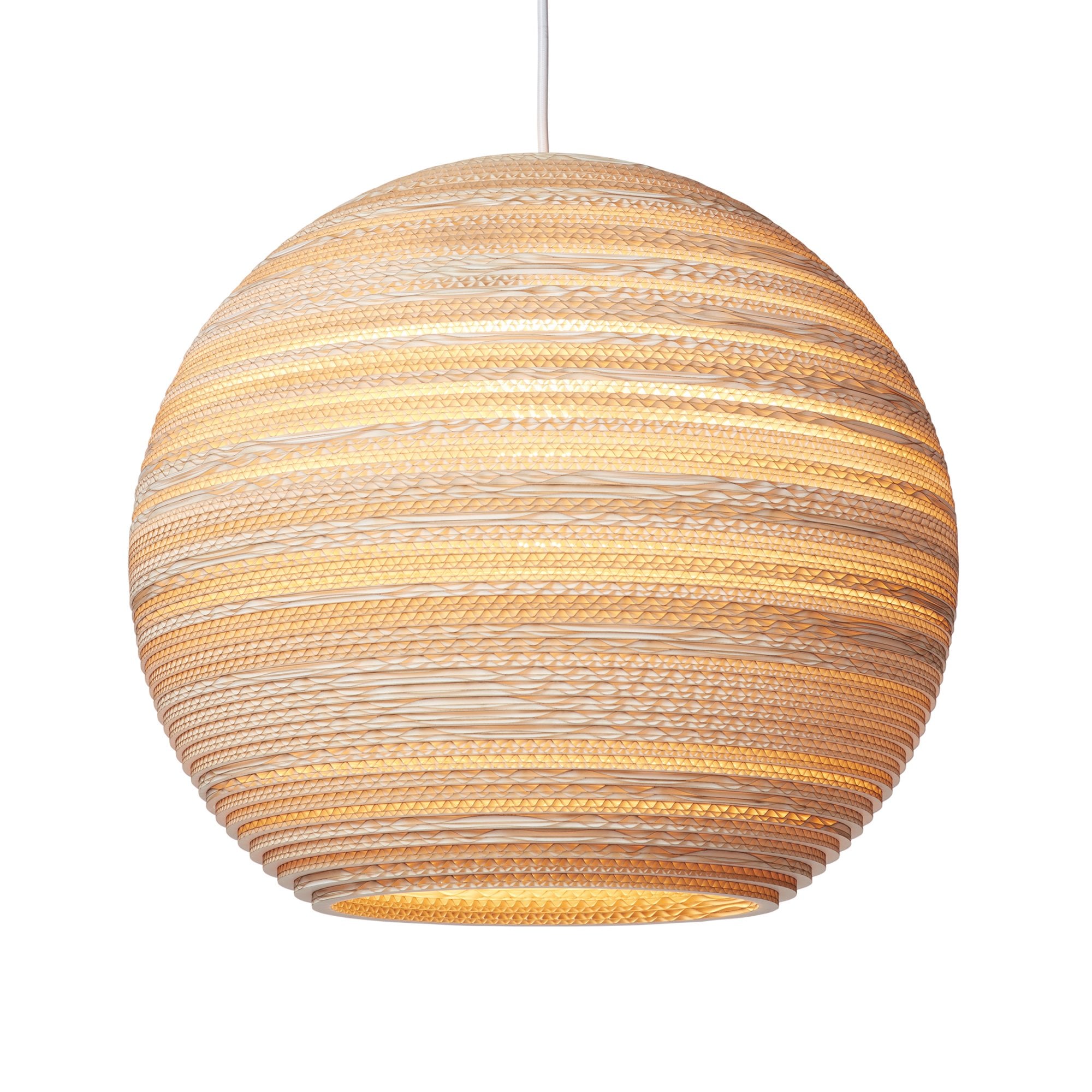 Graypants Scraplights Moon 18 Pendant - Blonde - 45cm Diameter