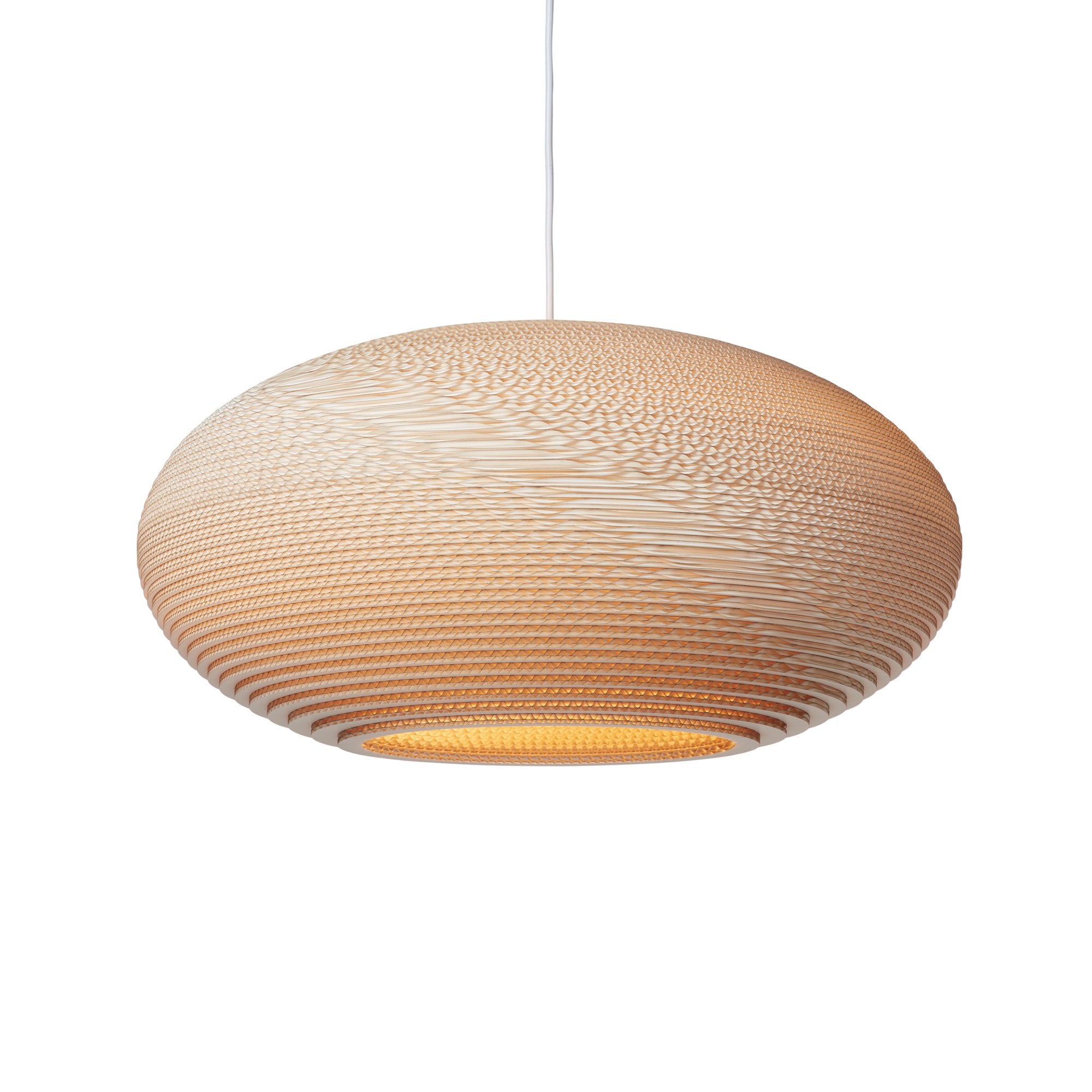 Graypants Scraplights Disc 24 Pendant - Blonde - 61cm Diameter