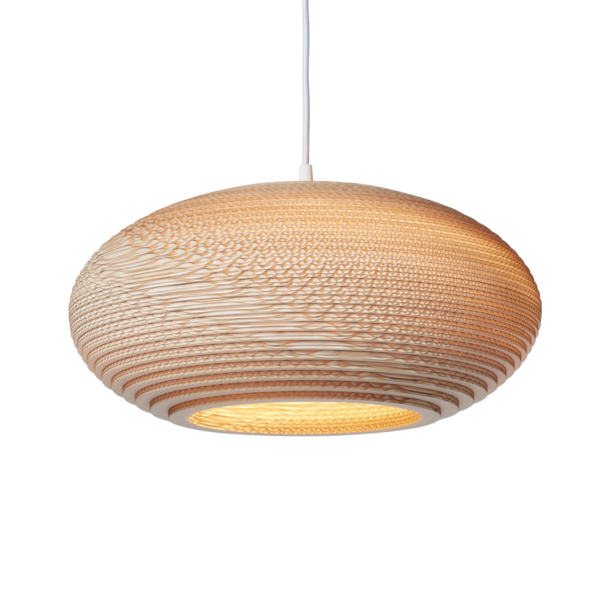 Graypants Scraplights Disc 16 Pendant - Blonde - 43cm Diameter