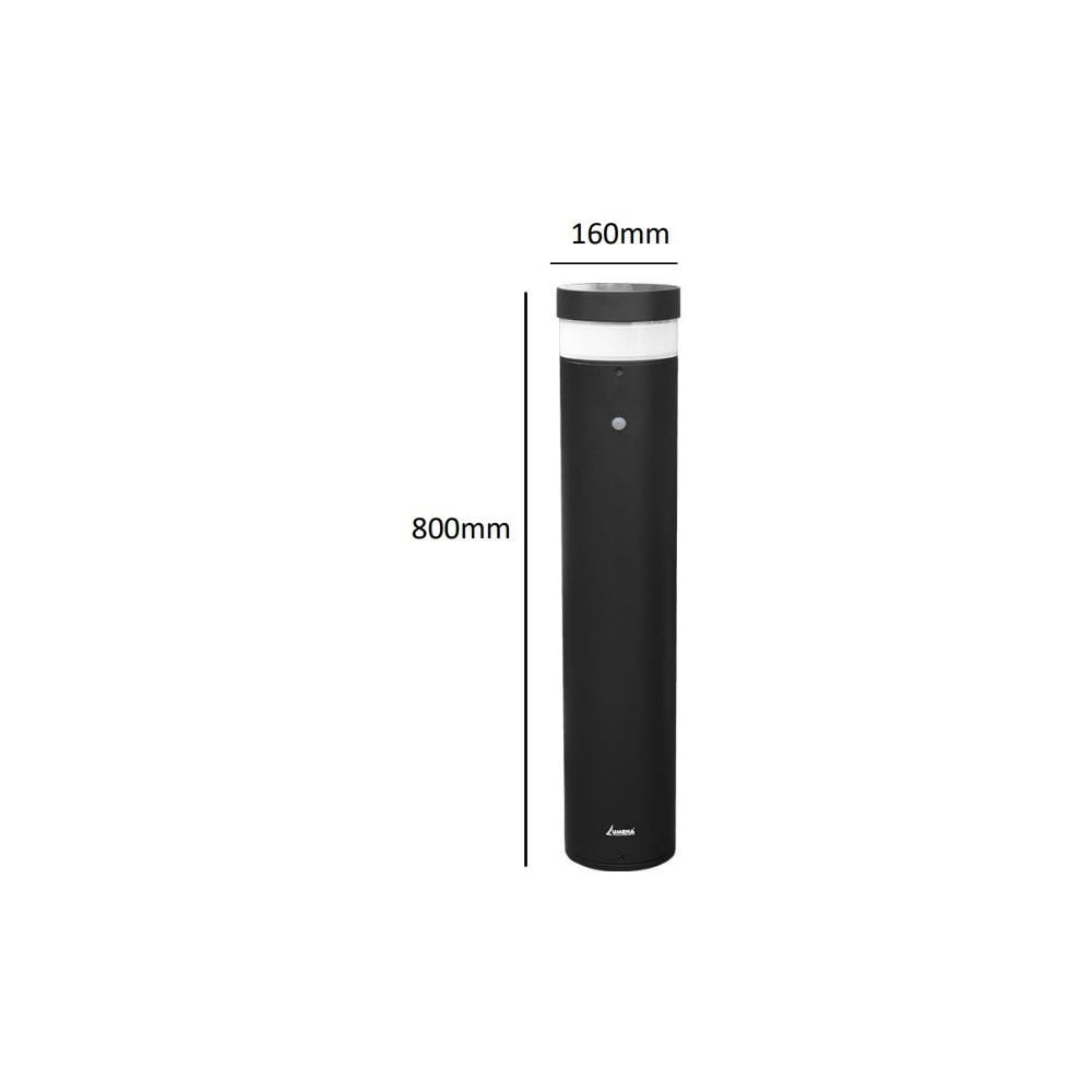 Lumena Pro Solar Litecharga - 800mm Bollard Light with PIR - Solar