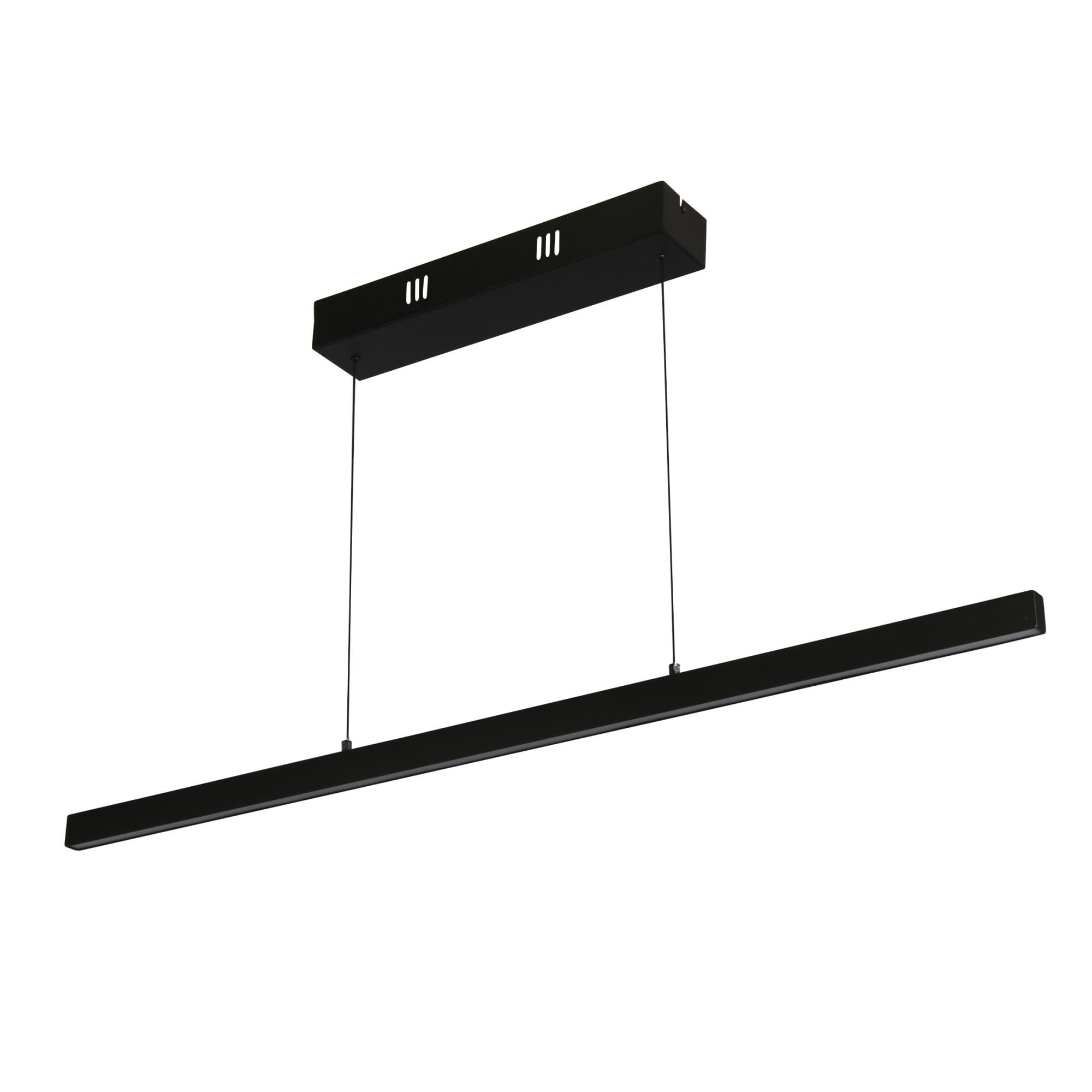 Searchlight Lance Linear Gesture Control Pendant - Black Metal & Opal Acrylic