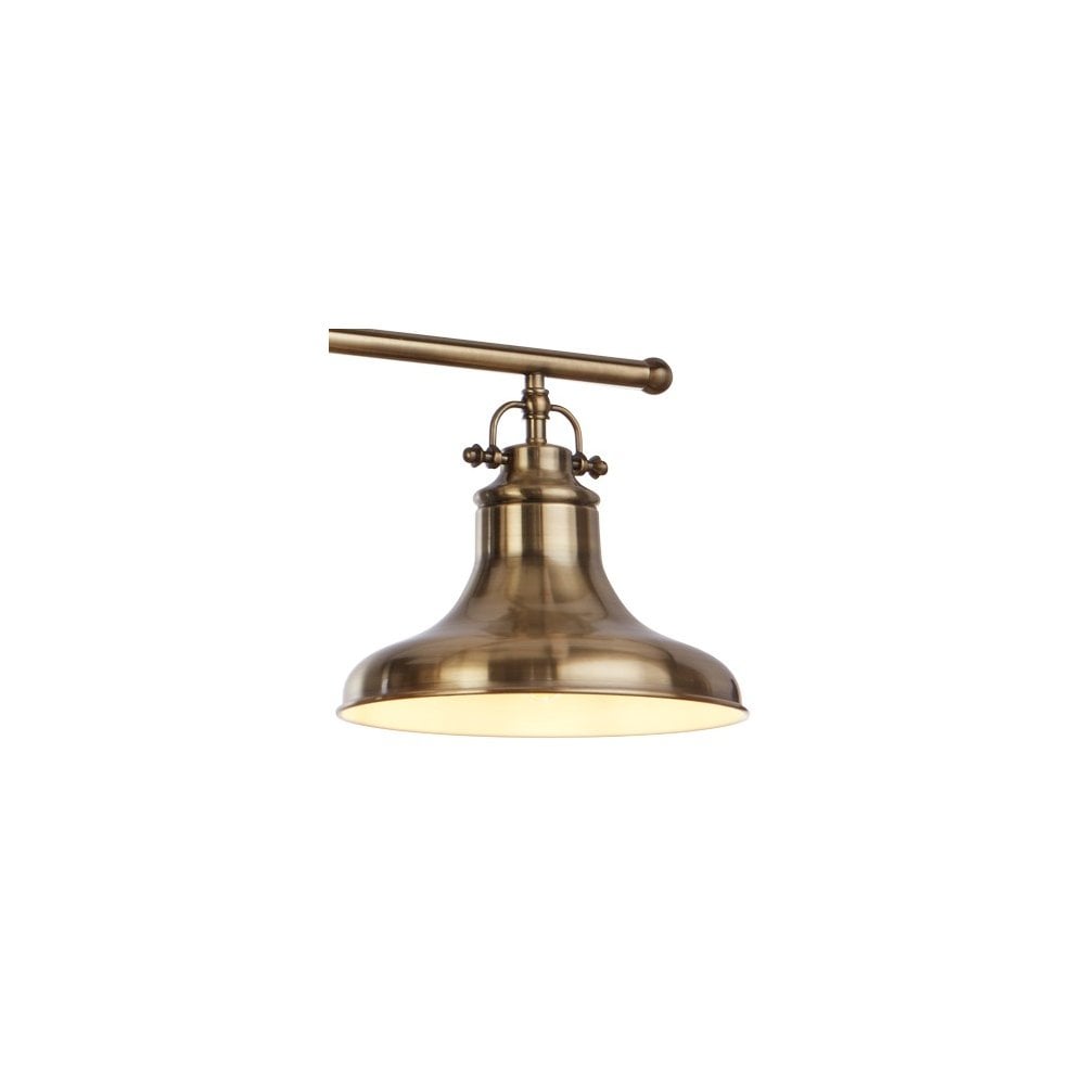 Searchlight Dale 3 Light Bar Pendant - Antique Brass Metal