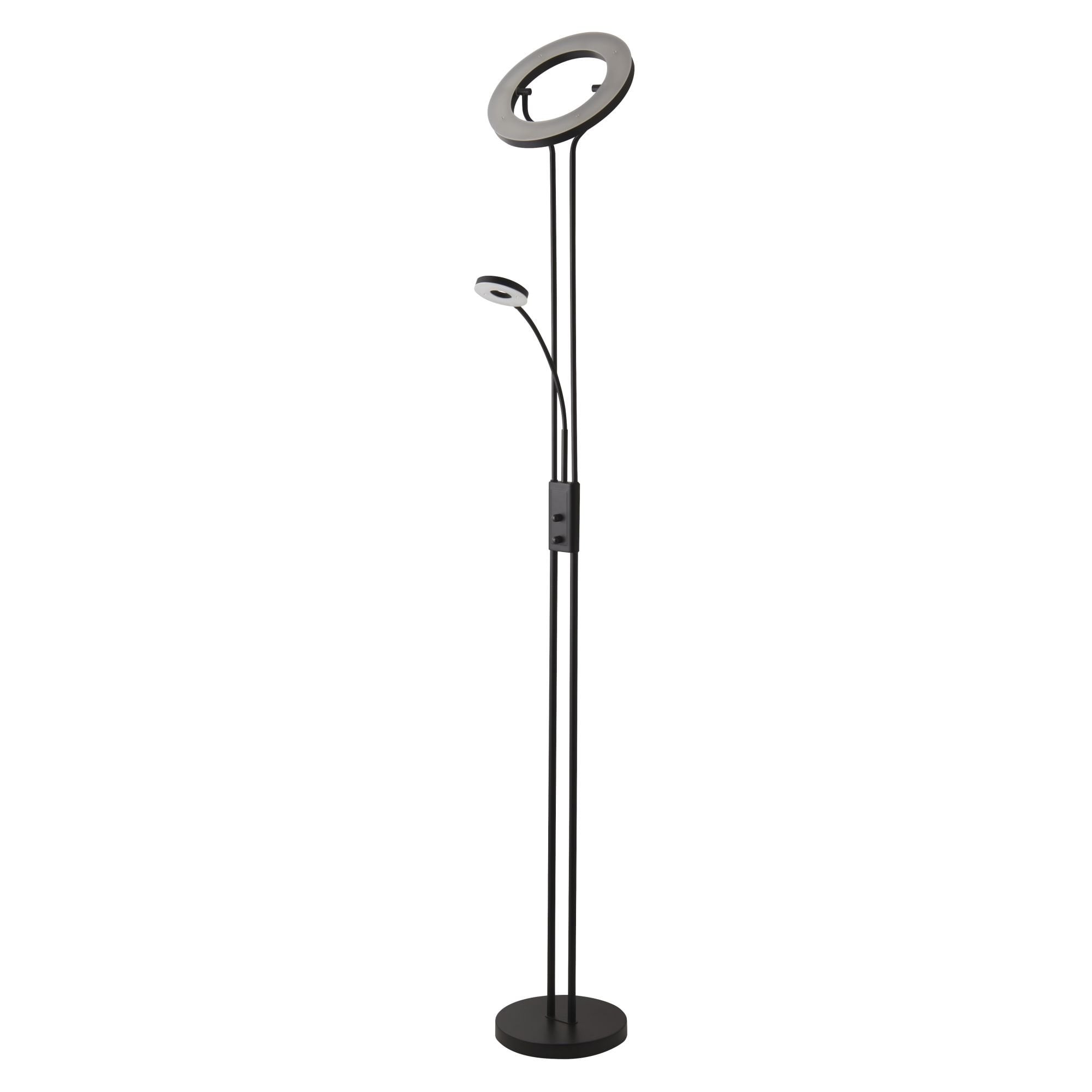 Searchlight Merlin Mother & Child Floor Lamp - Matt Black