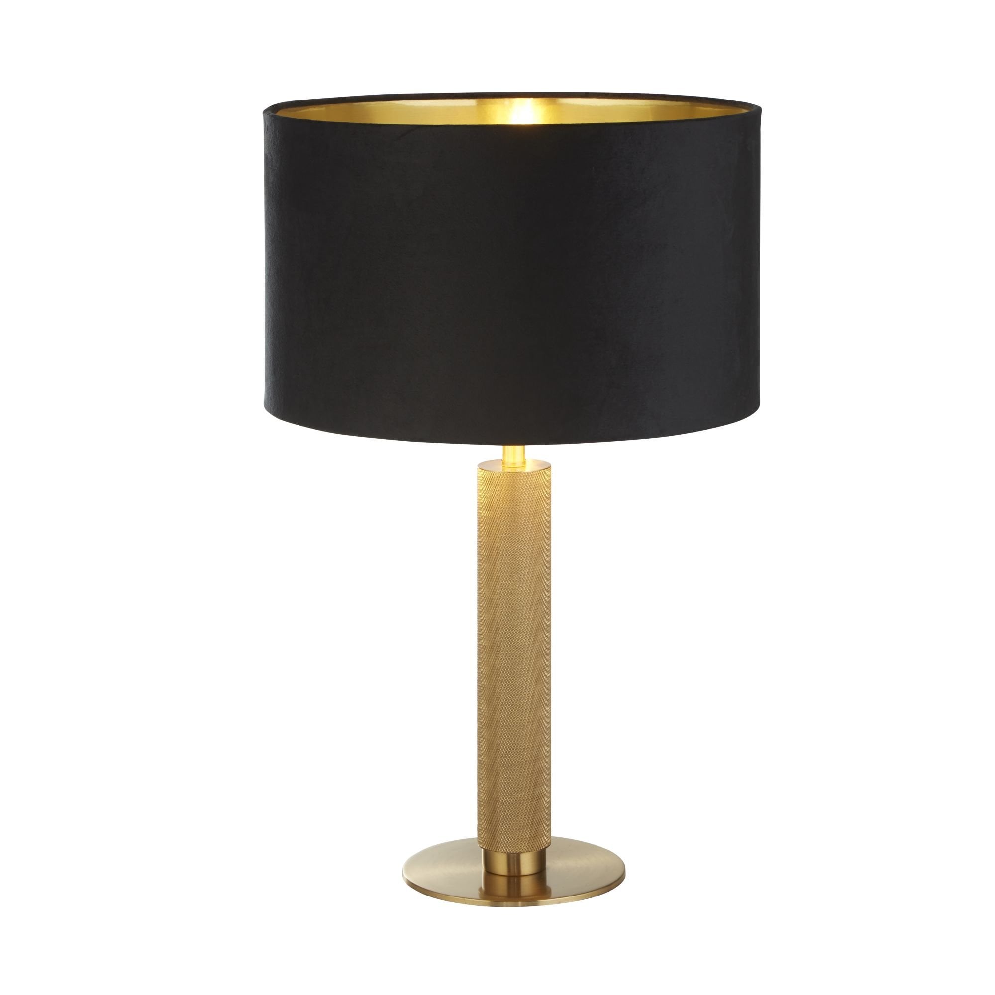 Searchlight Latimer Table Lamp Base - Knurled Gold - Base Only