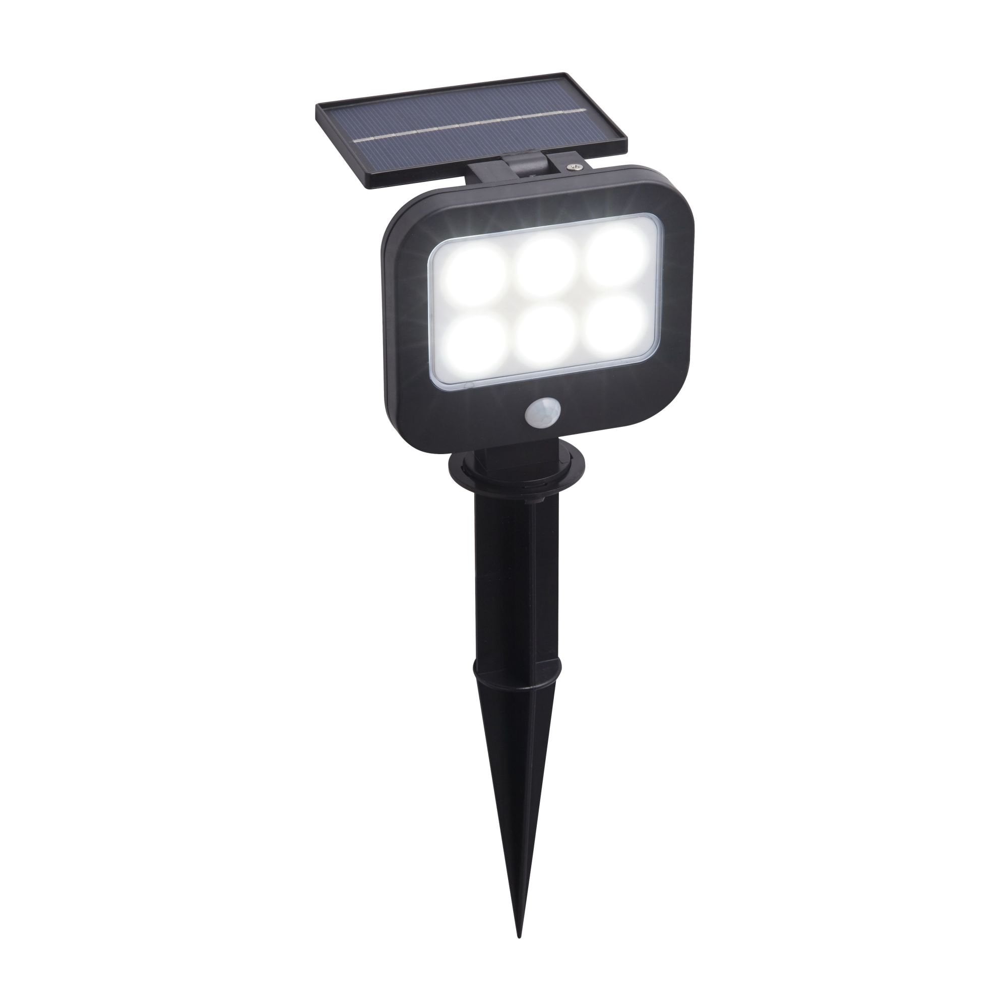 Searchlight Dallas Solar Outdoor Wall Light with PIR - ABS & Clear Polycarbonate