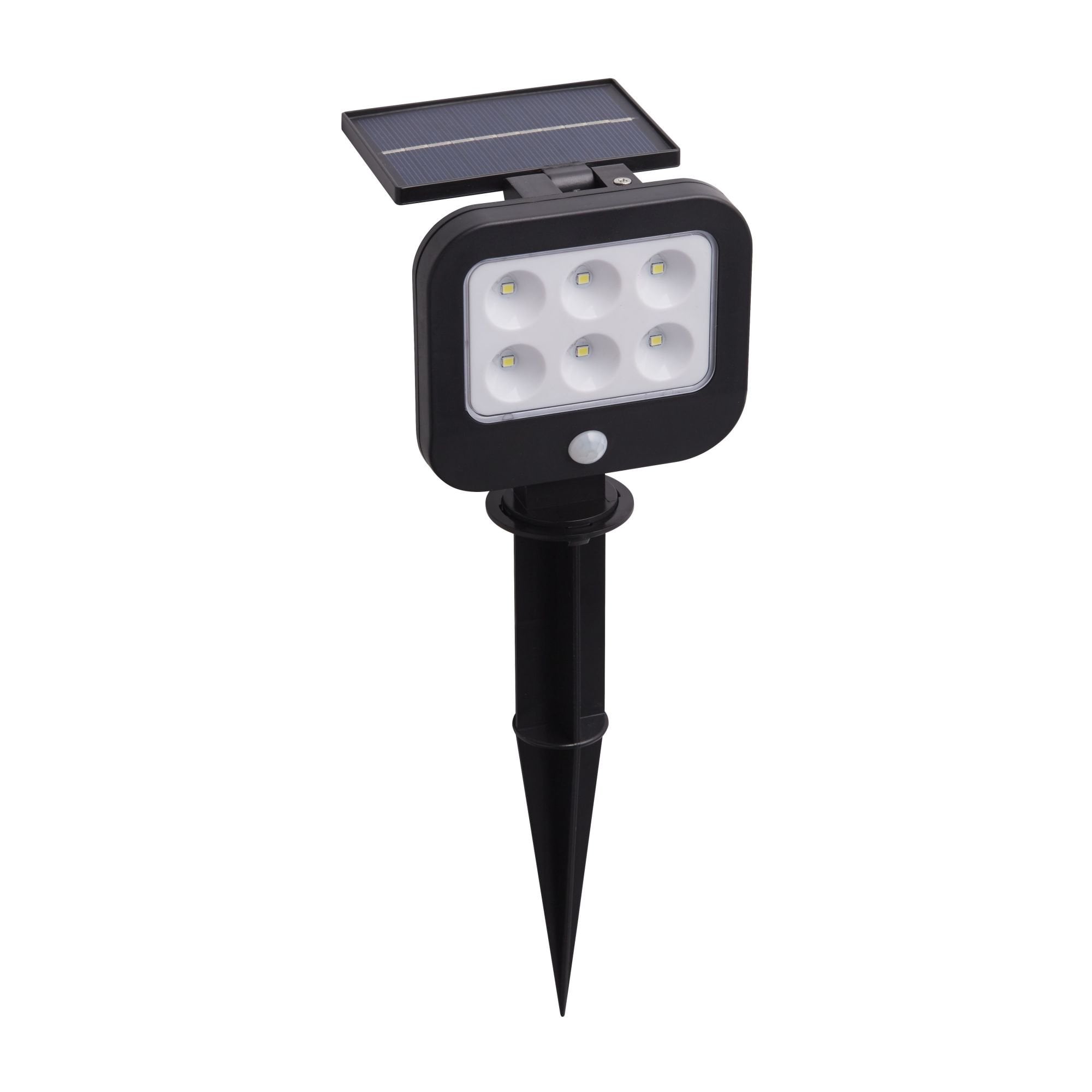 Searchlight Dallas Solar Outdoor Wall Light with PIR - ABS & Clear Polycarbonate