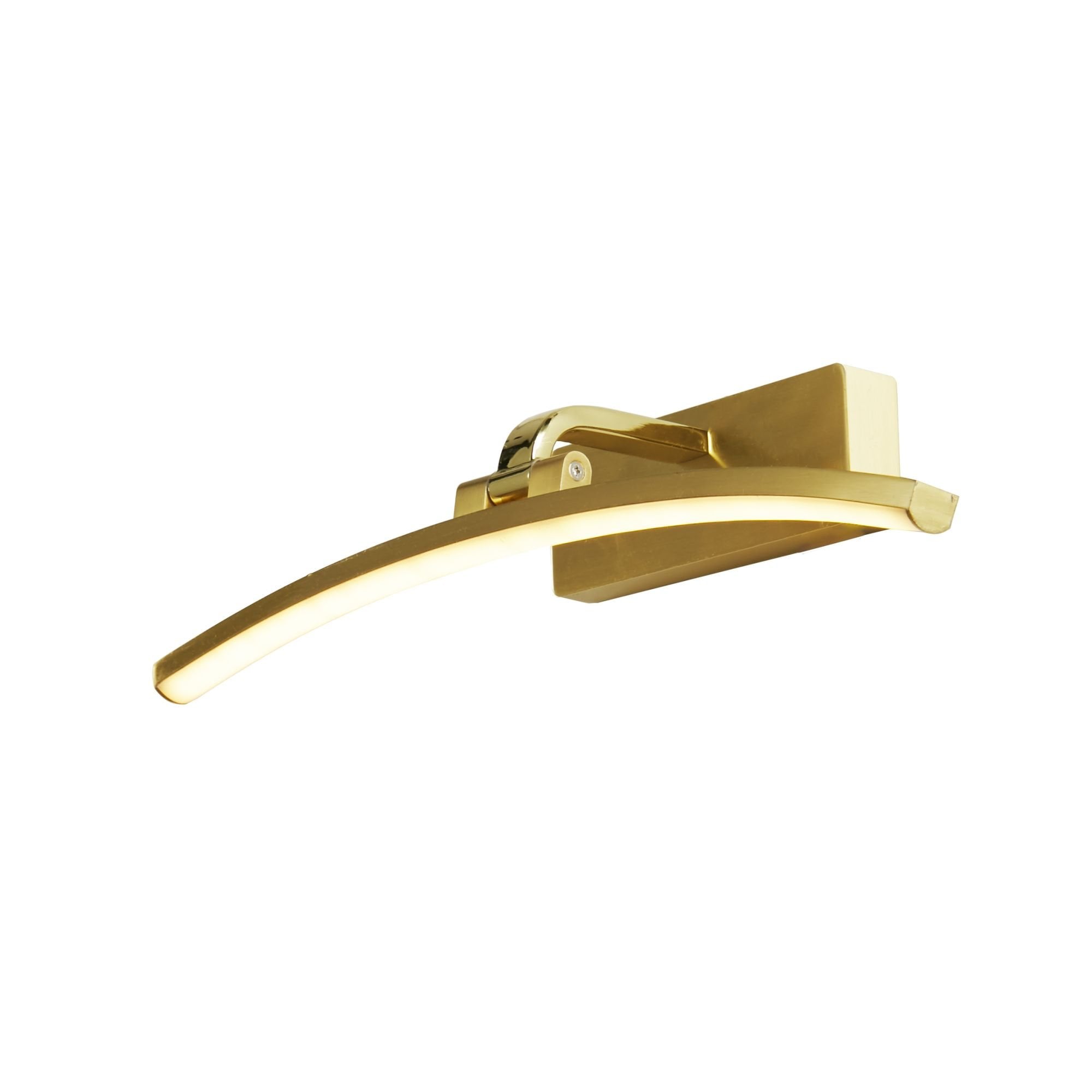Searchlight Samuel 40cm Picture Light - Satin Brass & Polished Brass