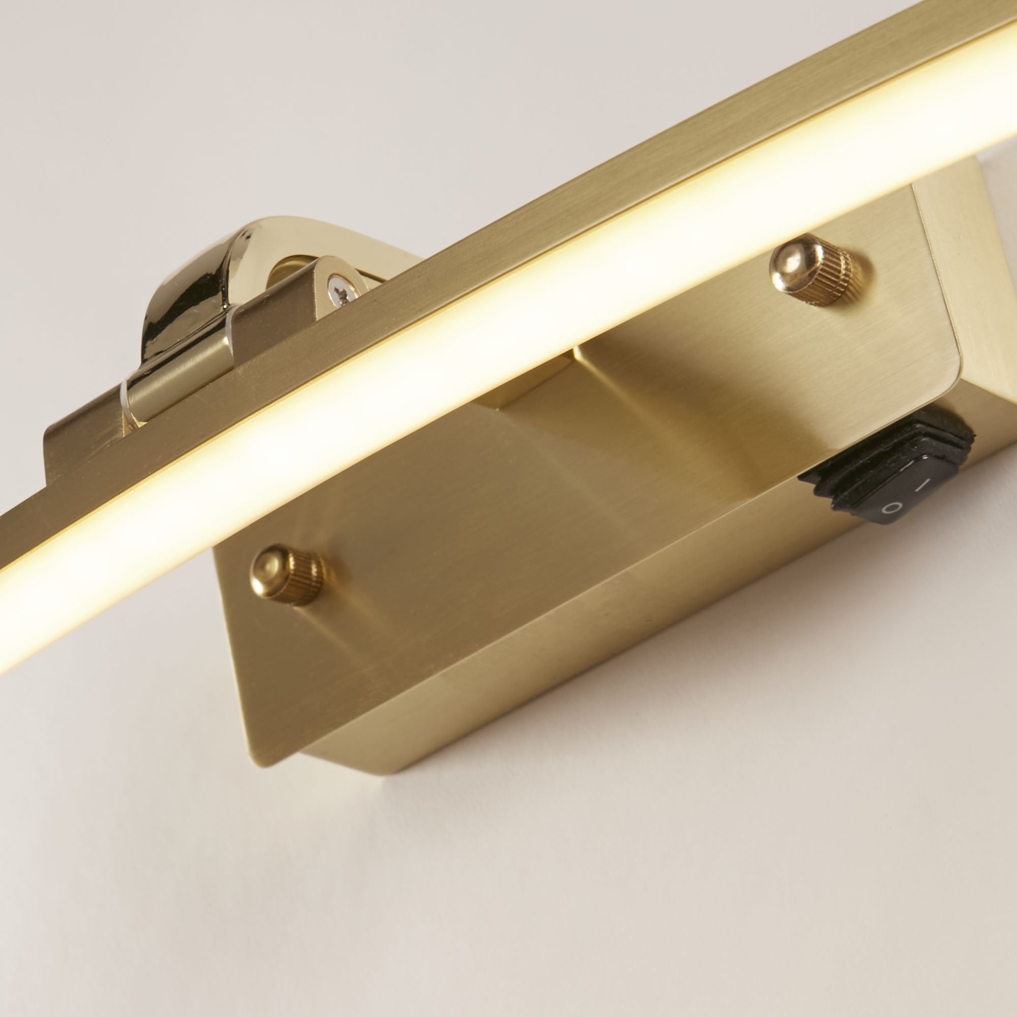 Searchlight Samuel 50cm Picture Light - Satin Brass & Polished Brass