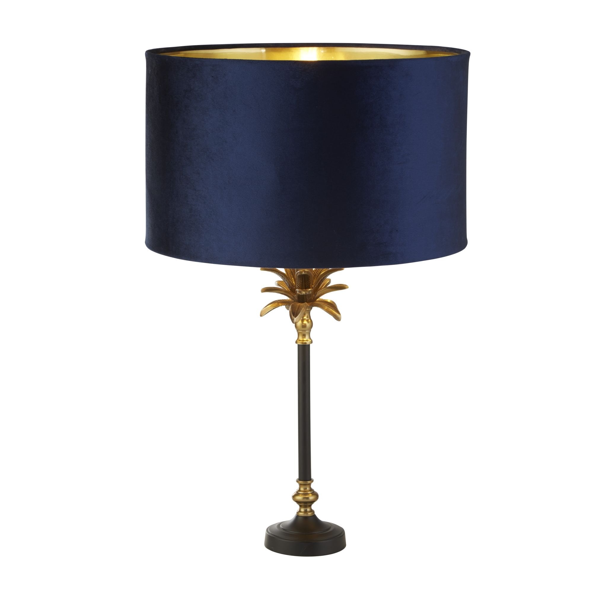 Searchlight Paisley Table Lamp Base - Satin Brass & Black - Base Only