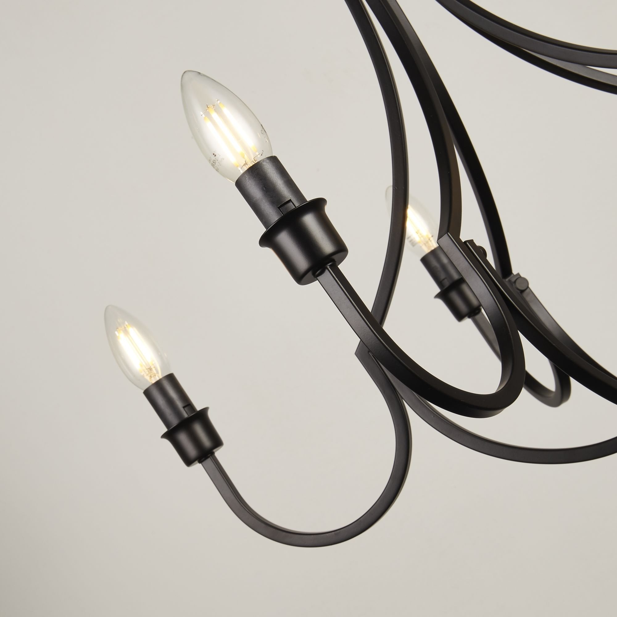 Searchlight Lansdowne 5 Light Pendant - Black