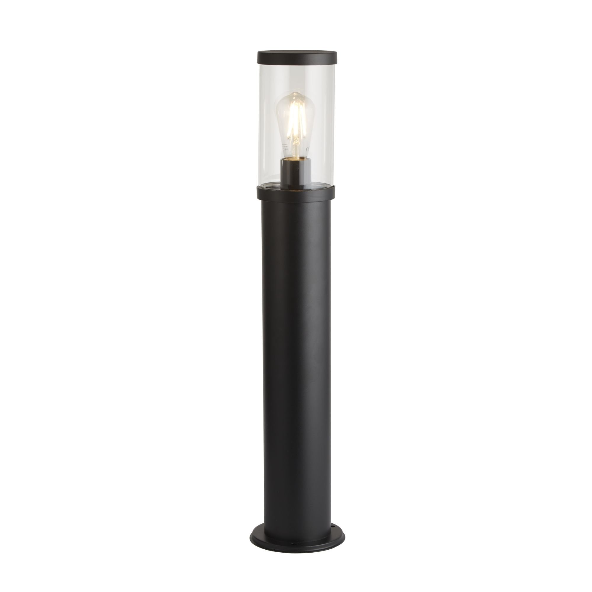 Searchlight Bagnall 730mm Outdoor Post - Black & Polycarbonate