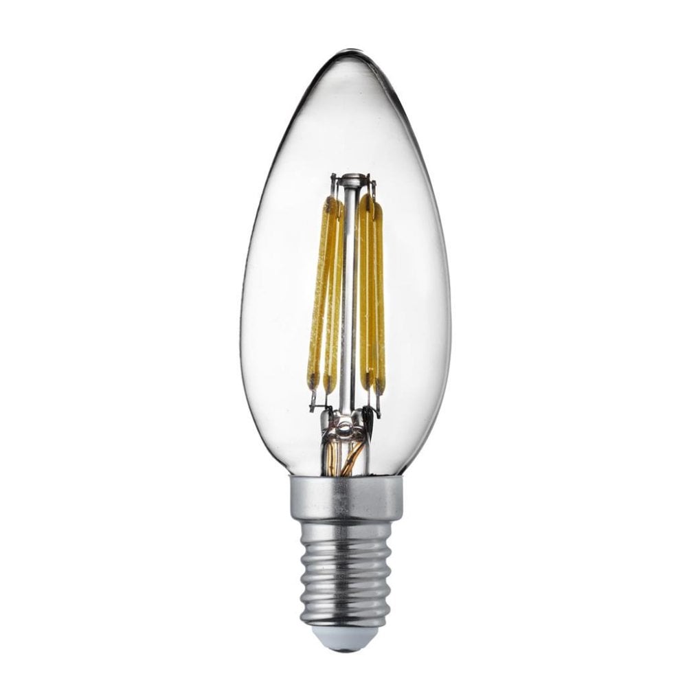 Searchlight E14 LED 4W Filament Candle Lamp - 2700K - Dimmable - Pack of 10