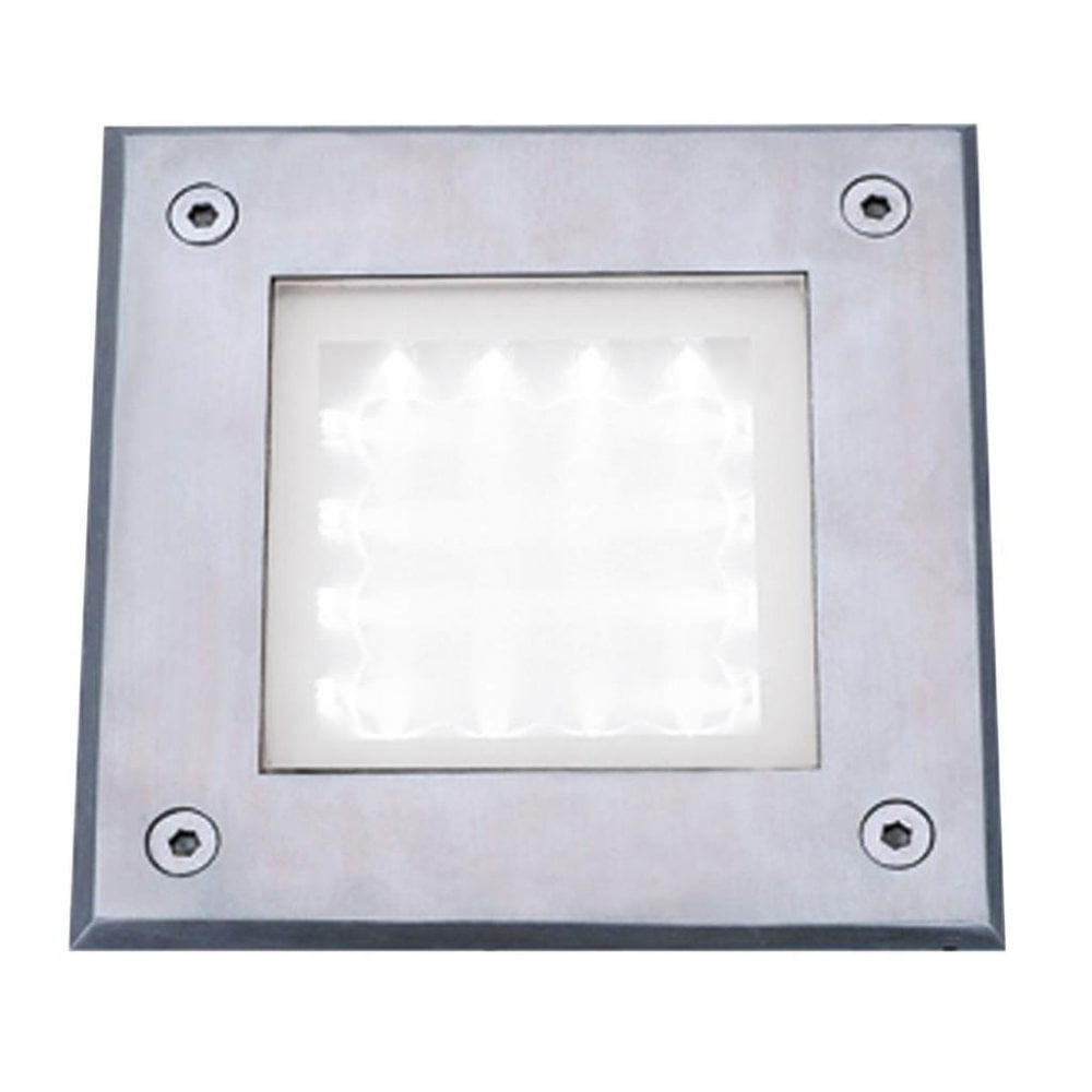 Searchlight Walkover LED Recessed Square - Stainless Steel