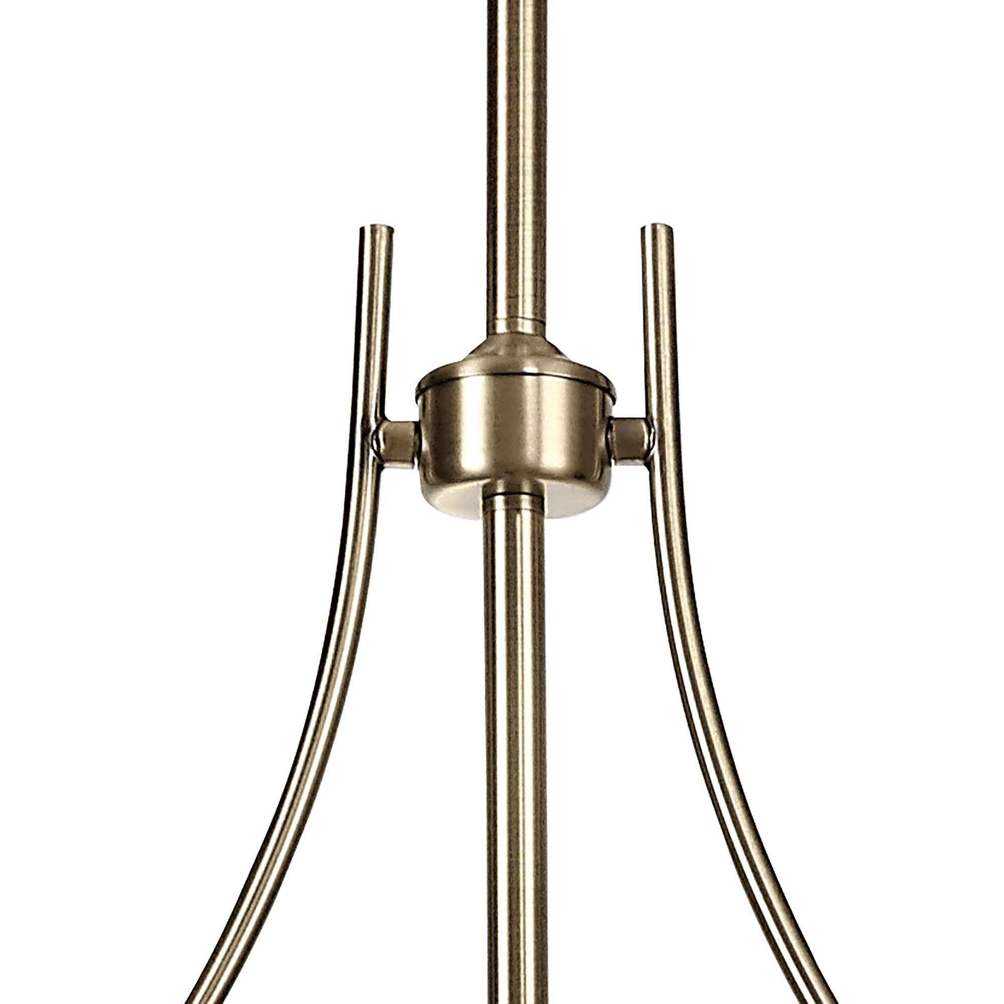 Fabula Newmans 3 Light Linear Pendant - 30cm Tiffany Shade - Antique Brass & Blue