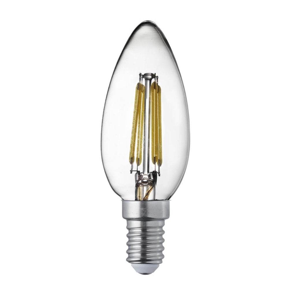 Searchlight E14 LED 6W Filament Candle Lamp - 2700K - Dimmable - Pack of 10