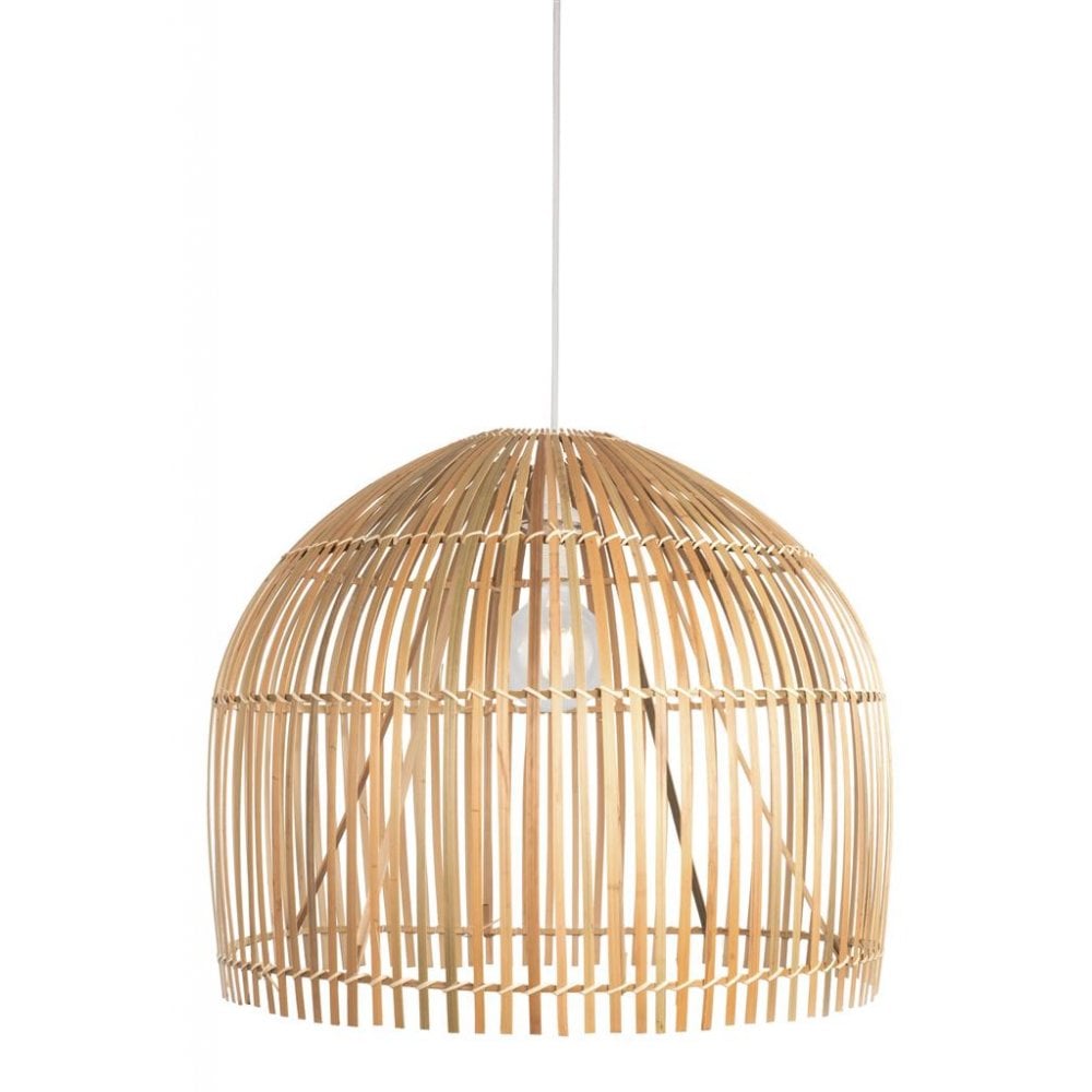 Searchlight Bailey Dome Pendant - Bamboo