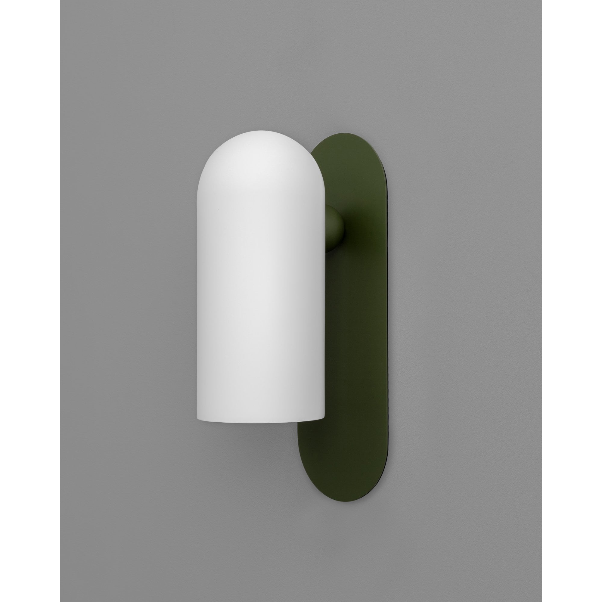 Schwung Odyssey Galloway Medium Single Wall Sconce Light - Opal Matte Glass