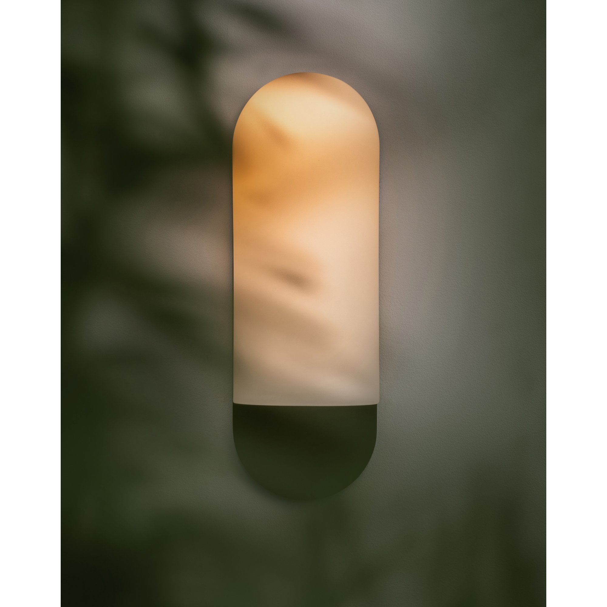 Schwung Odyssey Galloway Medium Single Wall Sconce Light - Opal Matte Glass