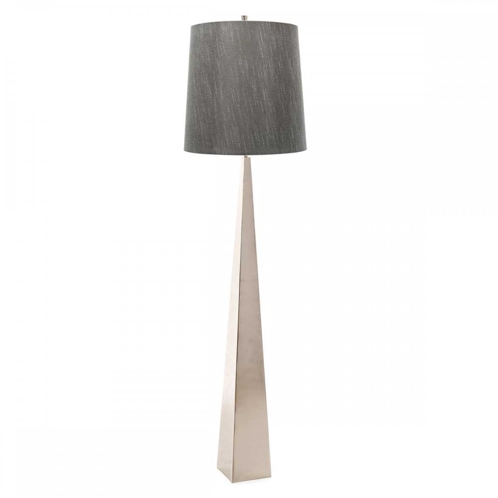 Elstead Ascent Single Floor Lamp - Polished Nickel