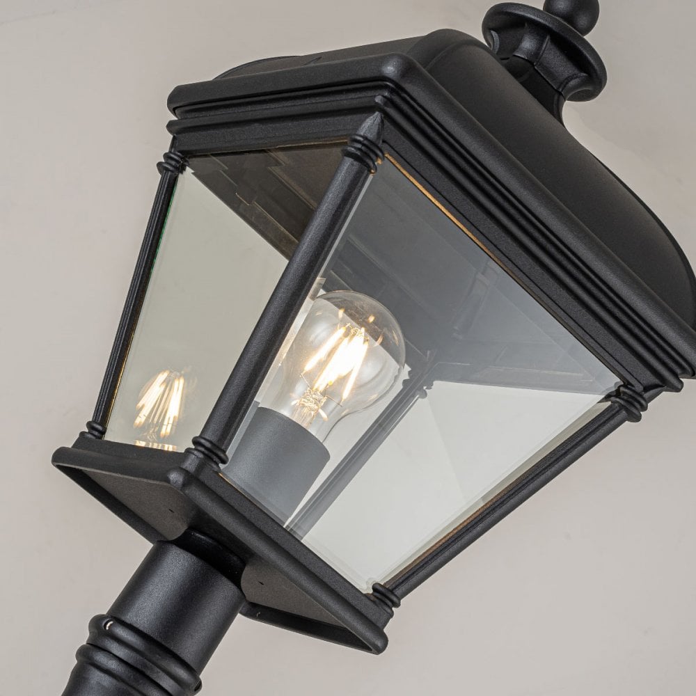 Elstead Bayview 1 Light Lamp Post - Black