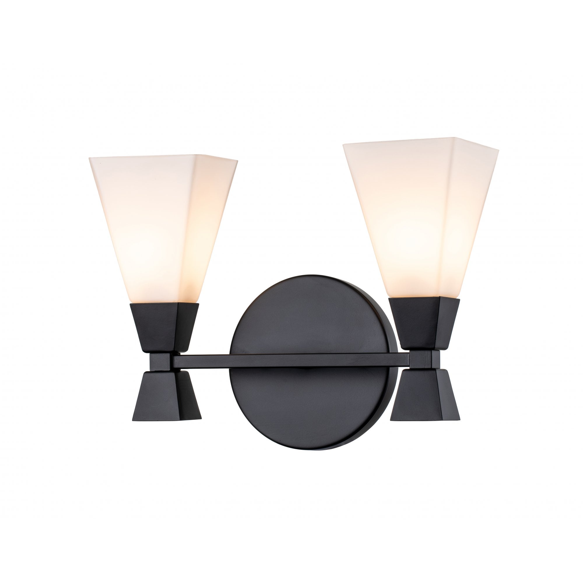 Elstead Bowtie 2 Light Wall Light - Matte Black