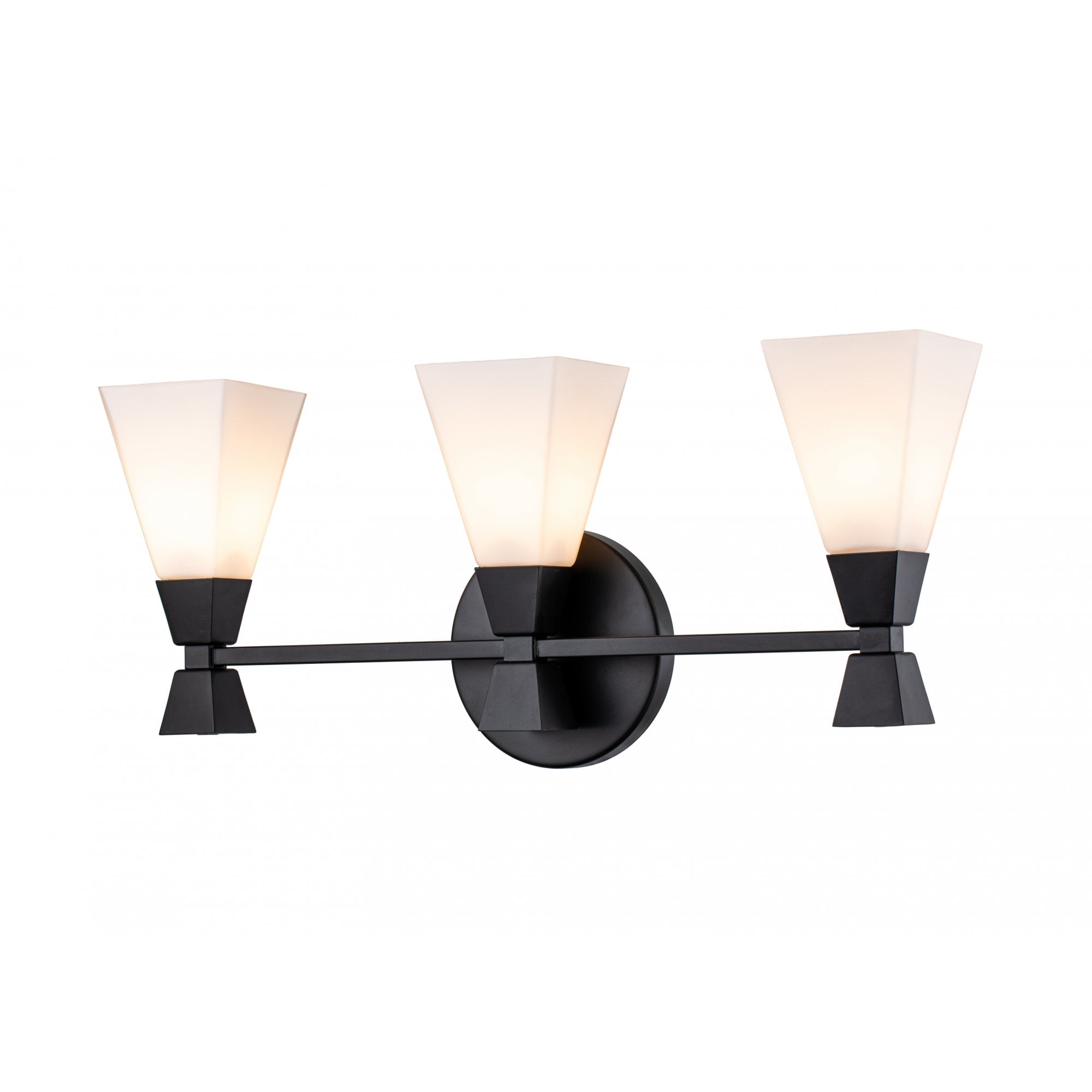 Elstead Bowtie 3 Light Wall Light - Matte Black