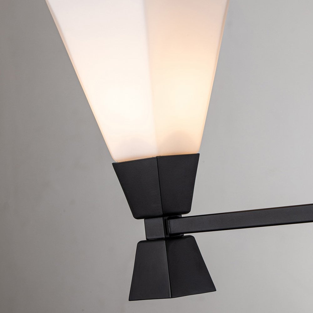 Elstead Bowtie 3 Light Wall Light - Matte Black