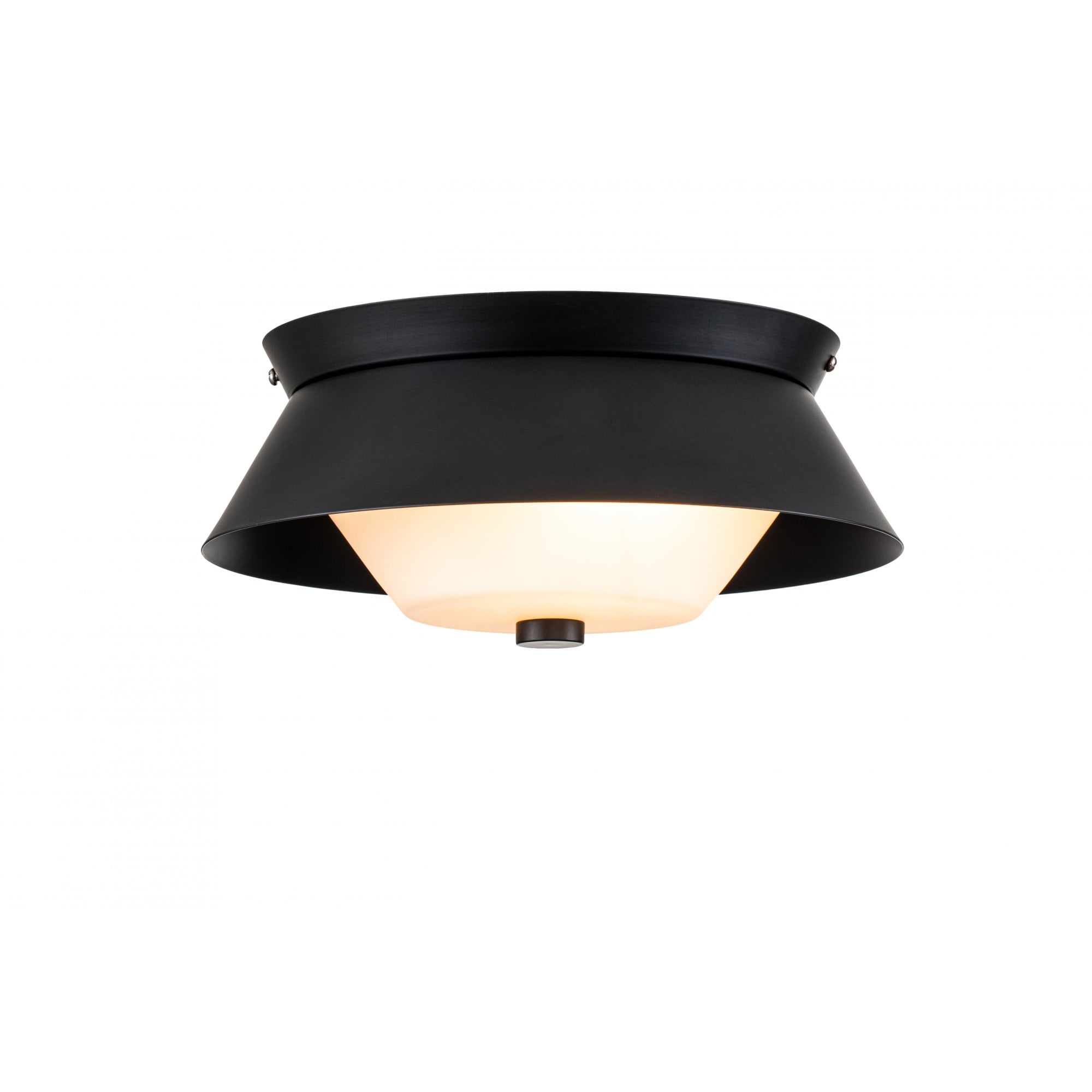 Elstead Bowtie 2 Light Flush Mount - Matte Black