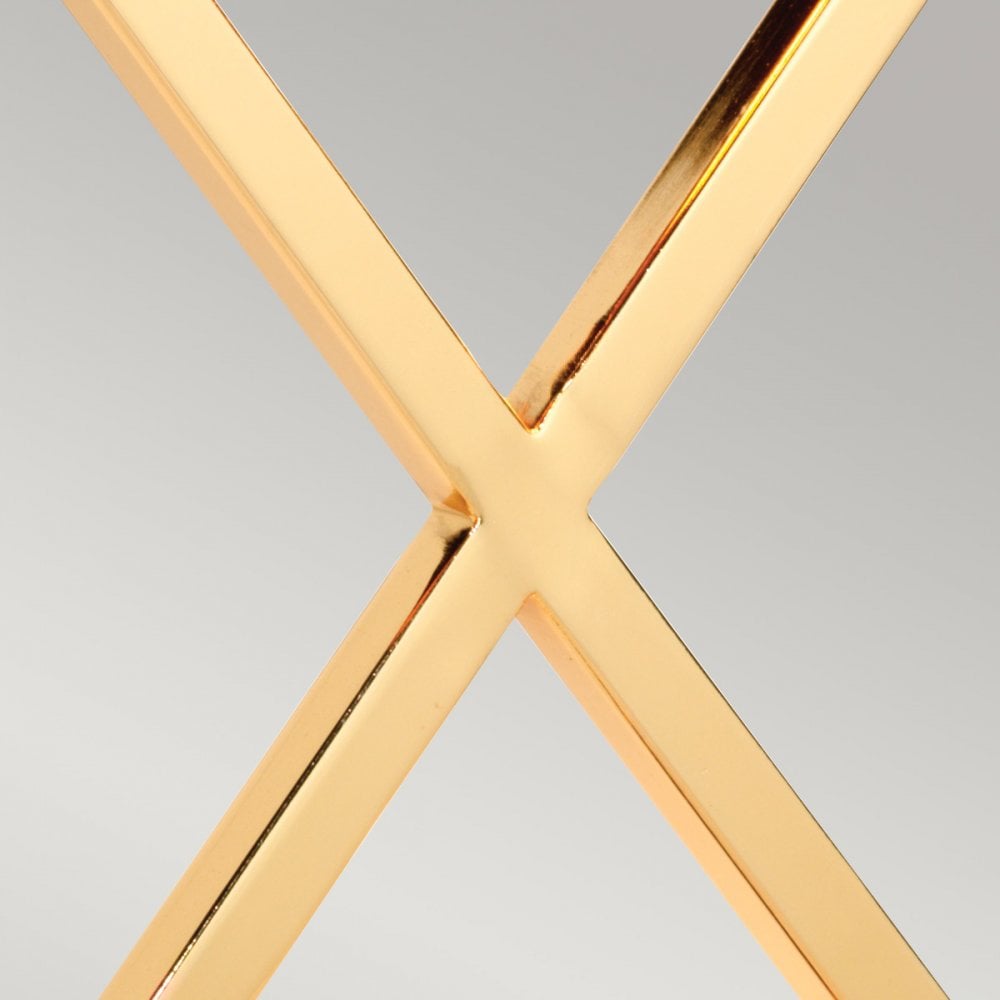 Elstead Cross Table Lamp - Polished Gold