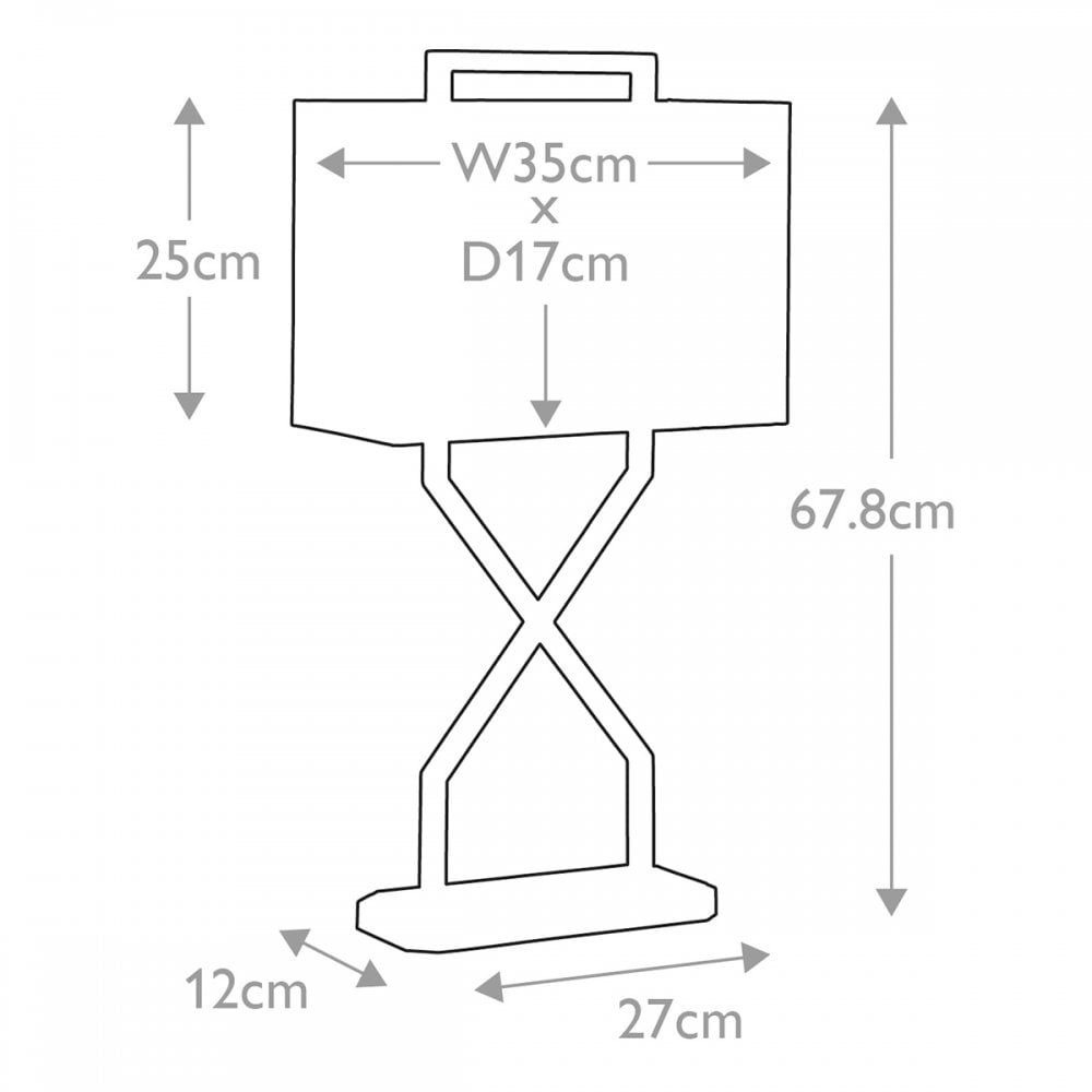 Elstead Cross Table Lamp - Polished Gold