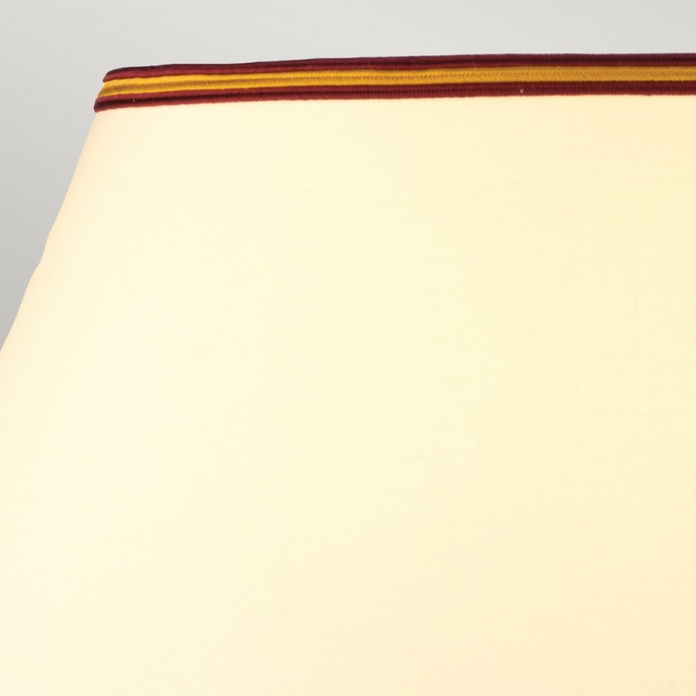 Elstead Majin Jar 1 Light Table Lamp - Oxblood Red with Polycotton shade