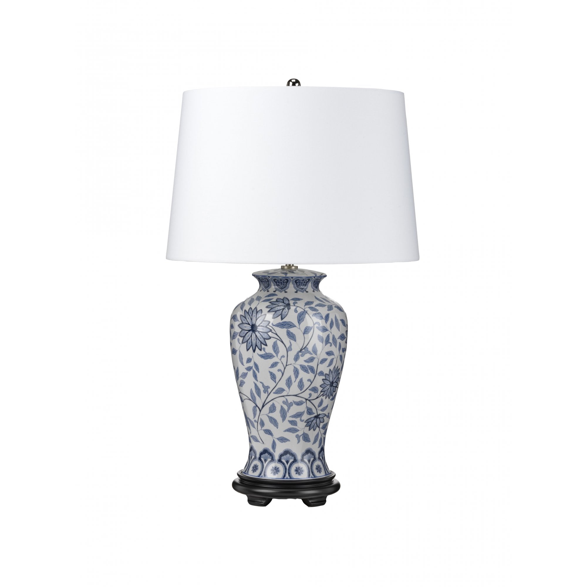 Elstead Ying 1 Light Table Lamp - Blue & White