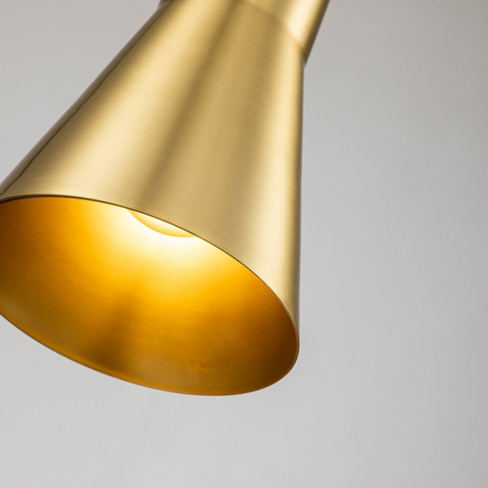 Elstead Etoile 1 Light Small Pendant - Aged Brass & Gold Leaf