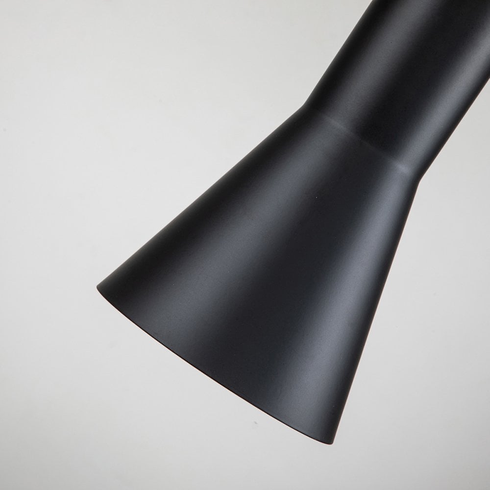 Elstead Etoile 1 Light Small Pendant - Matte Black & Gold Leaf