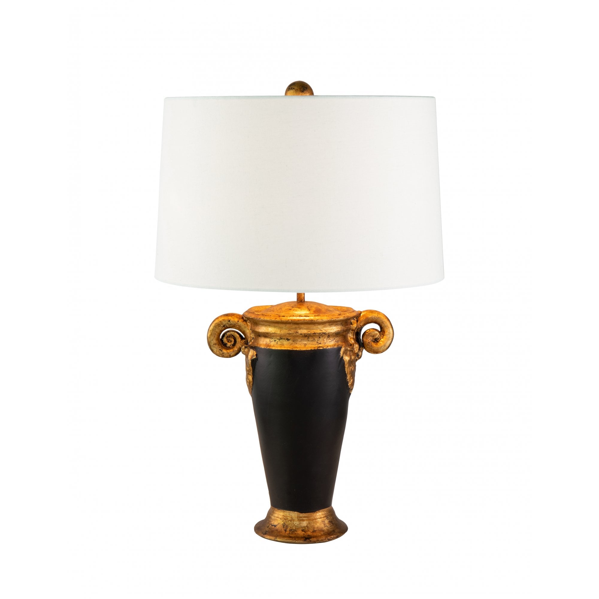 Flambeau Gallier 1 Light Table Lamp - Black & Gold