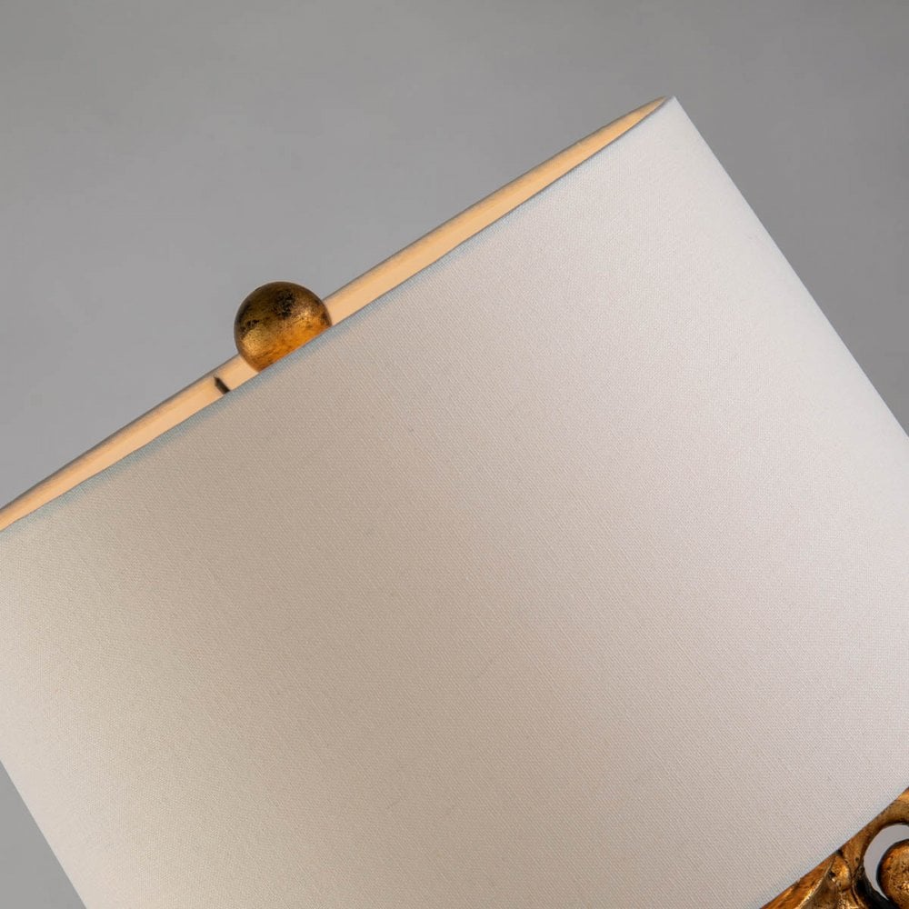 Flambeau Gallier 1 Light Table Lamp - Black & Gold