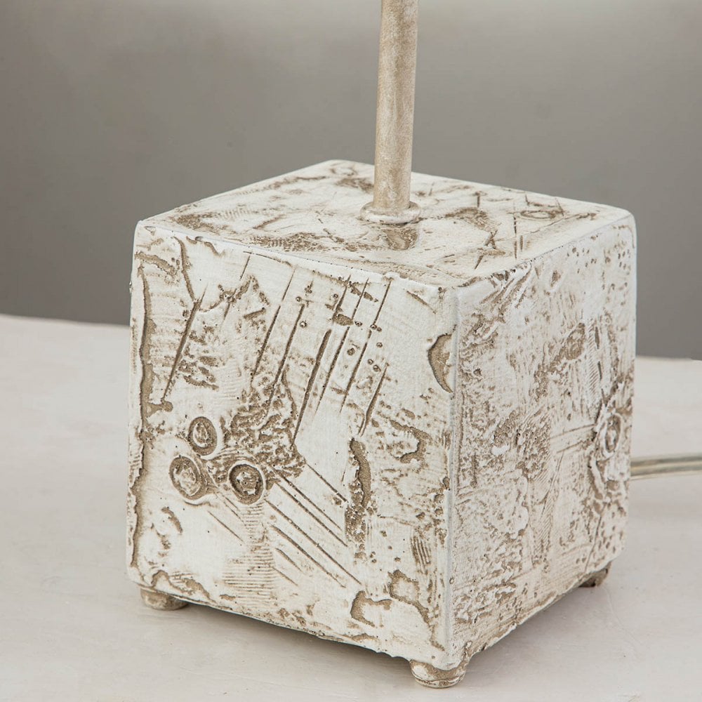 Flambeau Petra 1 Light Table Lamp - Bone White