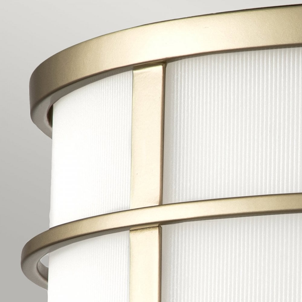 Feiss Fusion 3 Light Flush Mount - Painted Natural Brass