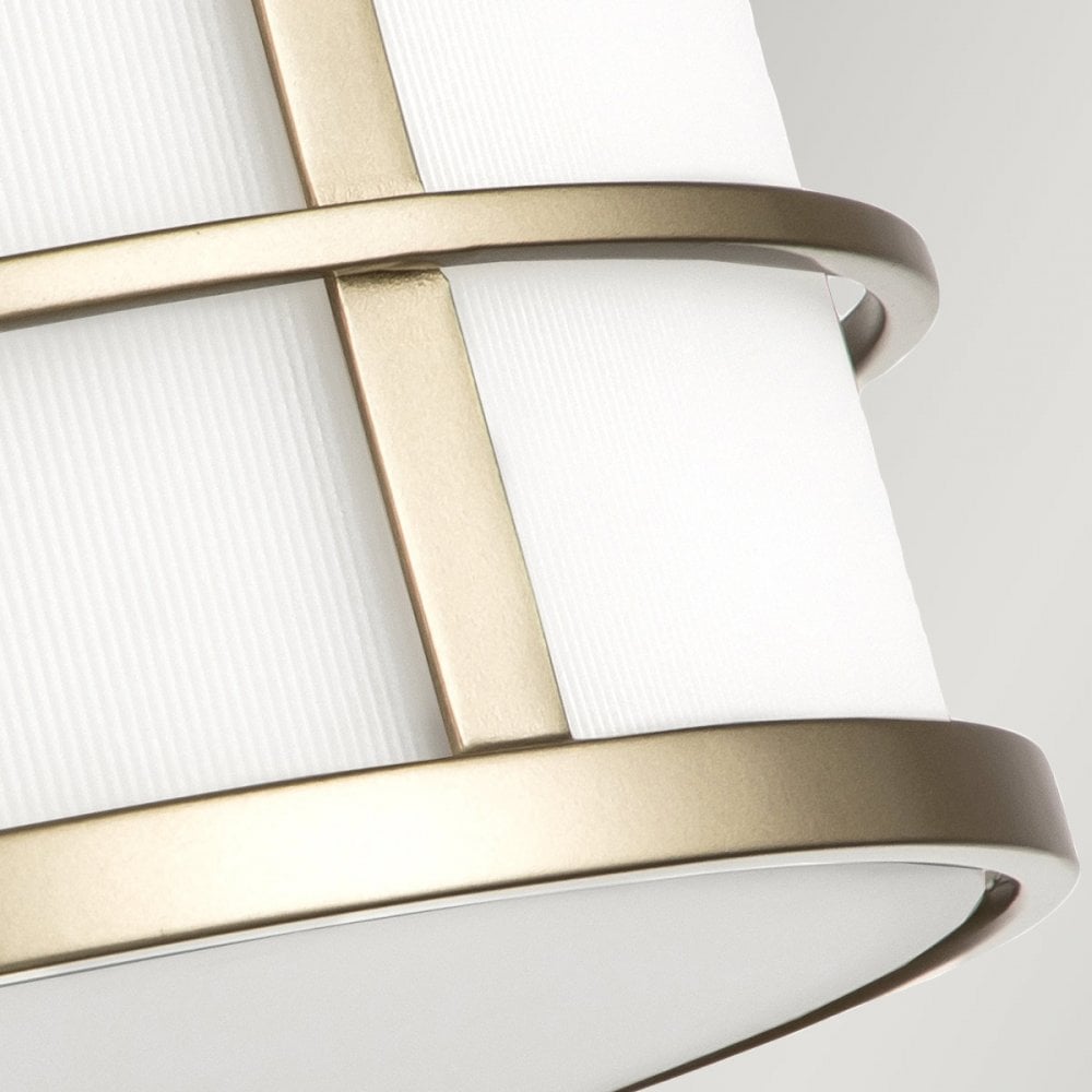 Feiss Fusion 3 Light Flush Mount - Painted Natural Brass
