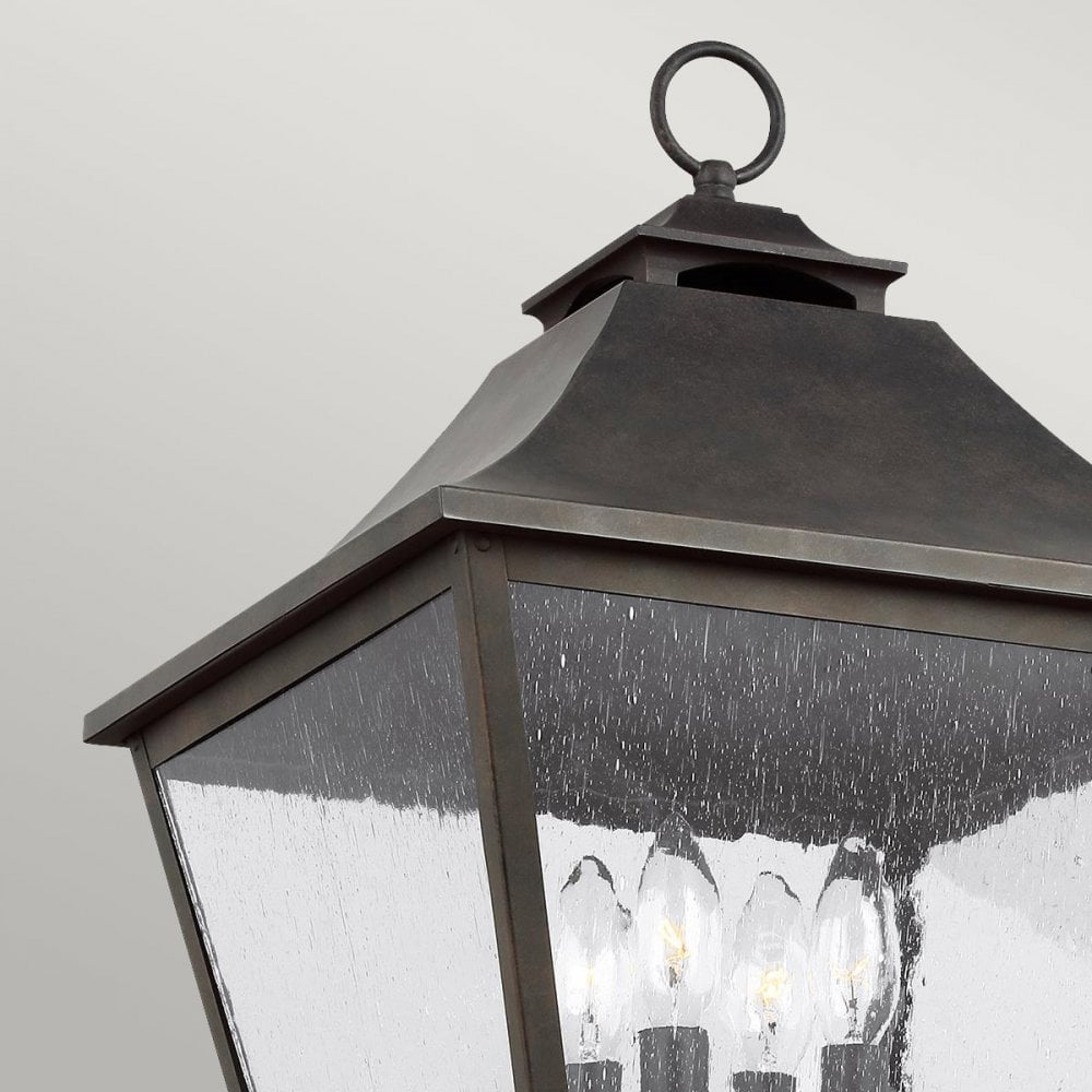 Feiss Galena 4 Light Lamp Post - Sable