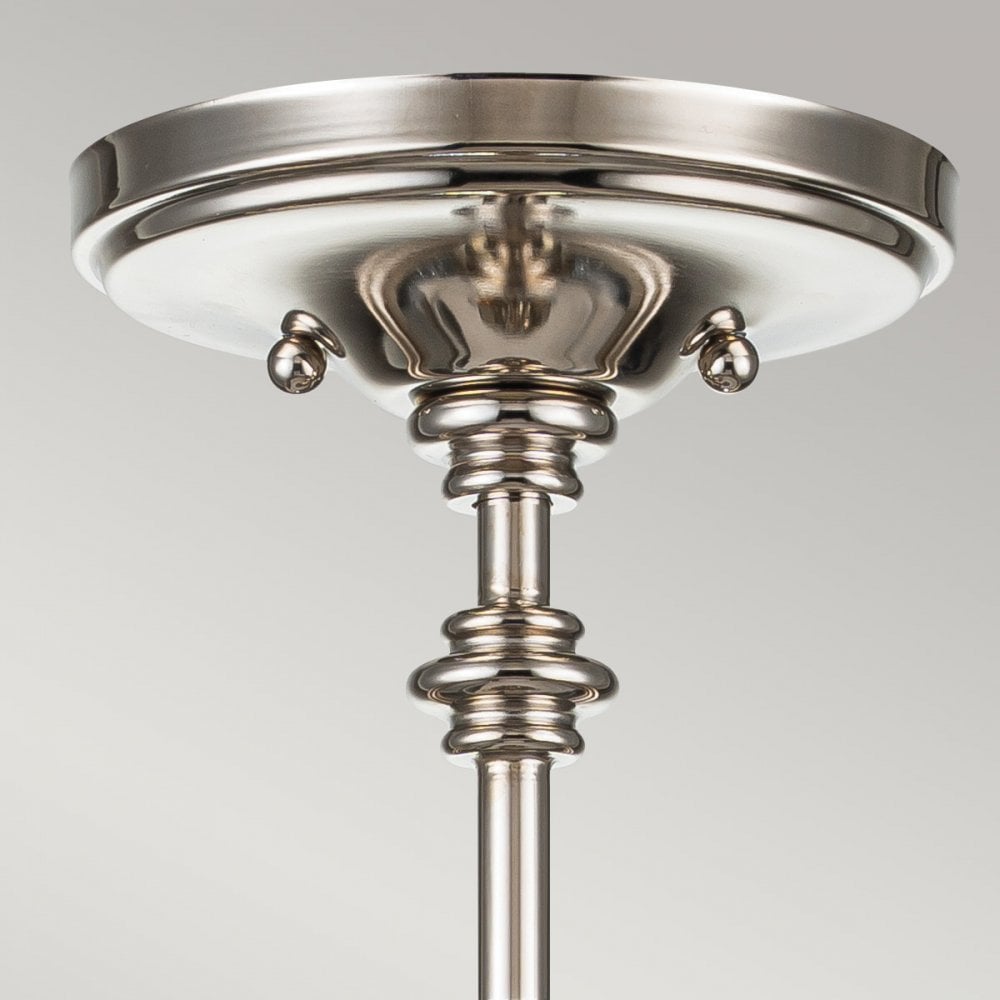 Feiss Pickering Lane 3 Light Semi-Flush - Polished Nickel