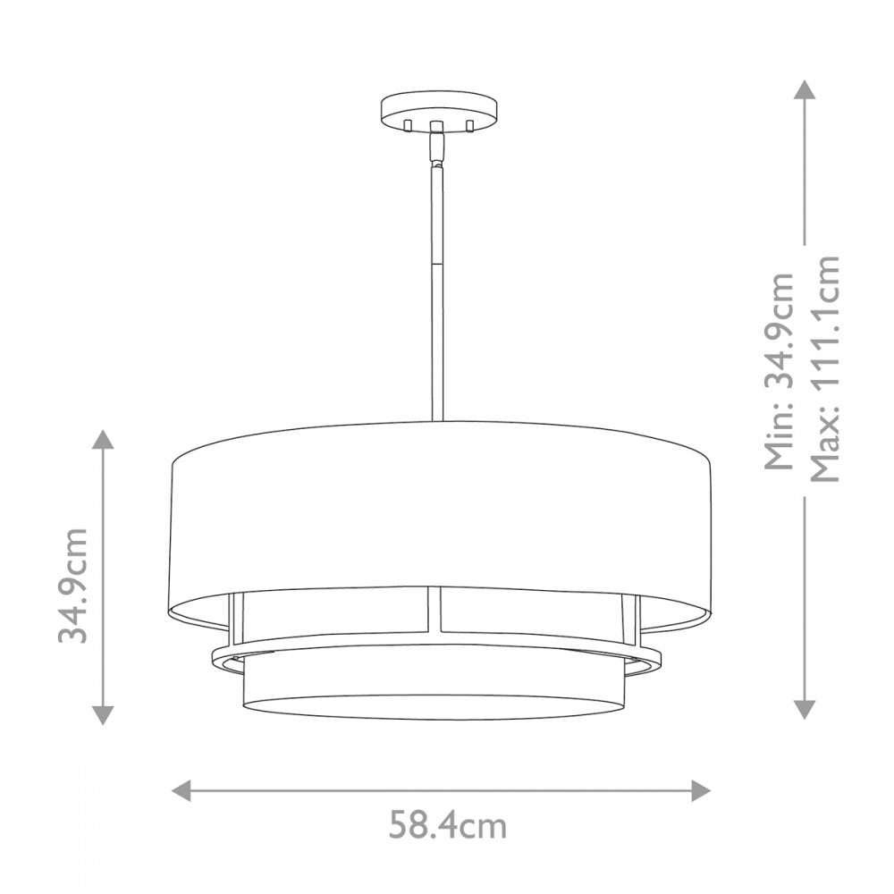Hinkley Graham 4 Light Duo Mount - Lacquered Brass