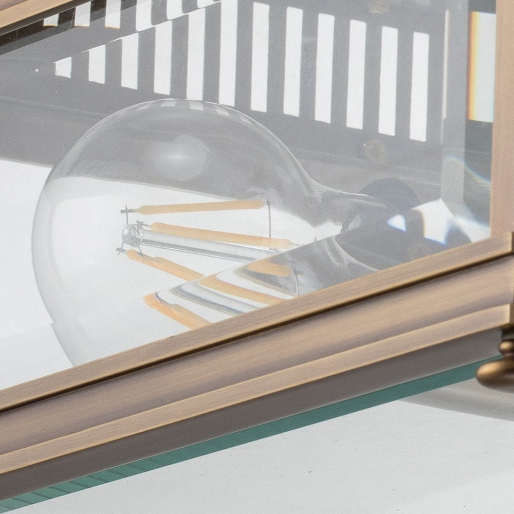 Elstead Holborn 2 Light Flush - Dark Bronze