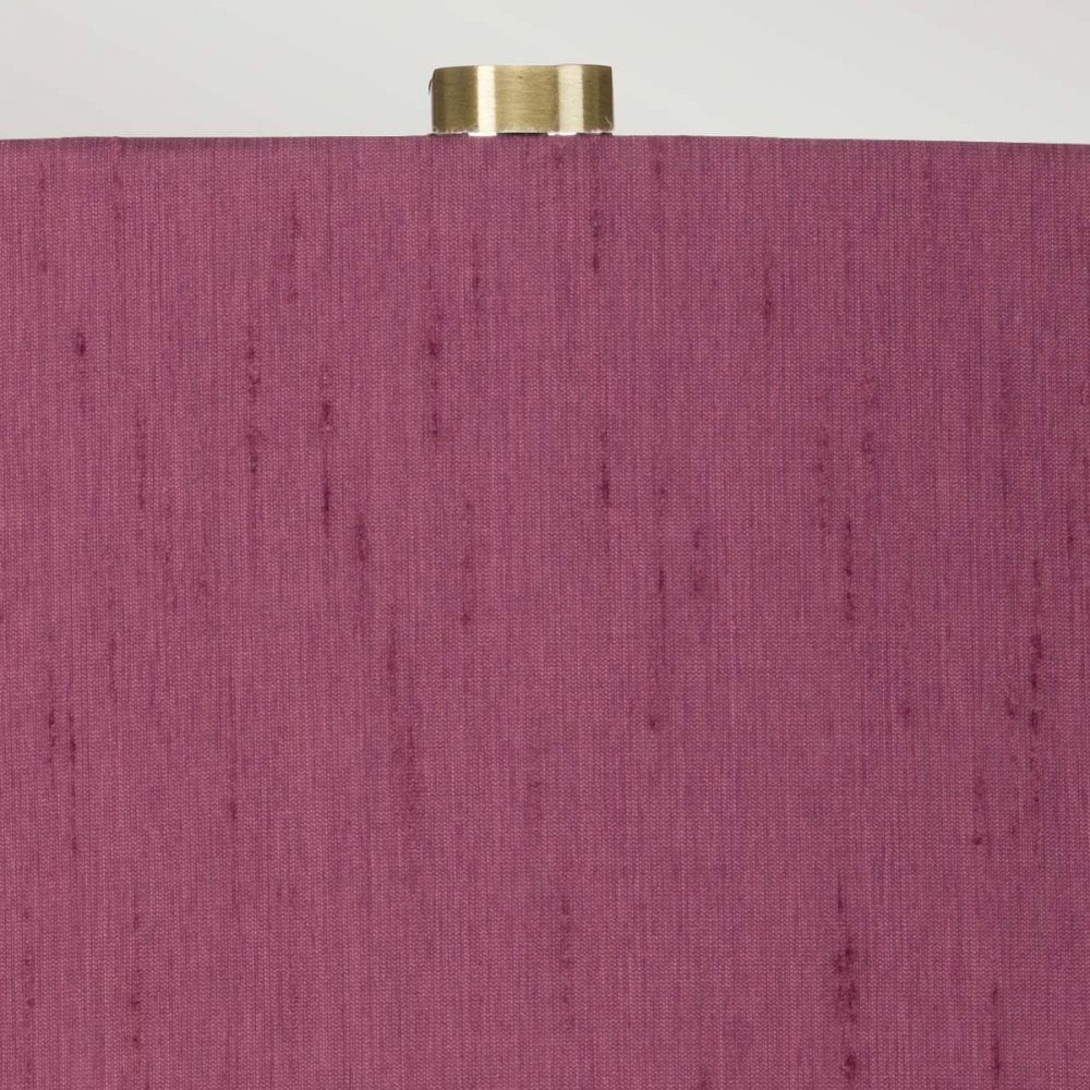Elstead Isla 1 Light Table Lamp - White, Aged Brass & Purple