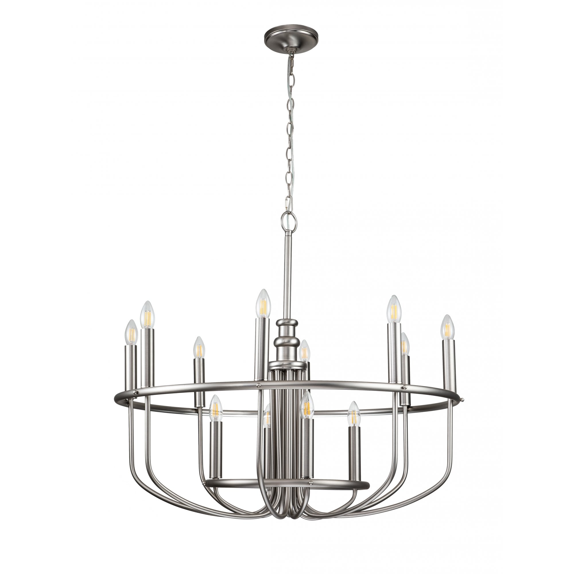 Kichler Capitol Hill 12 Light Chandelier - Brushed Nickel