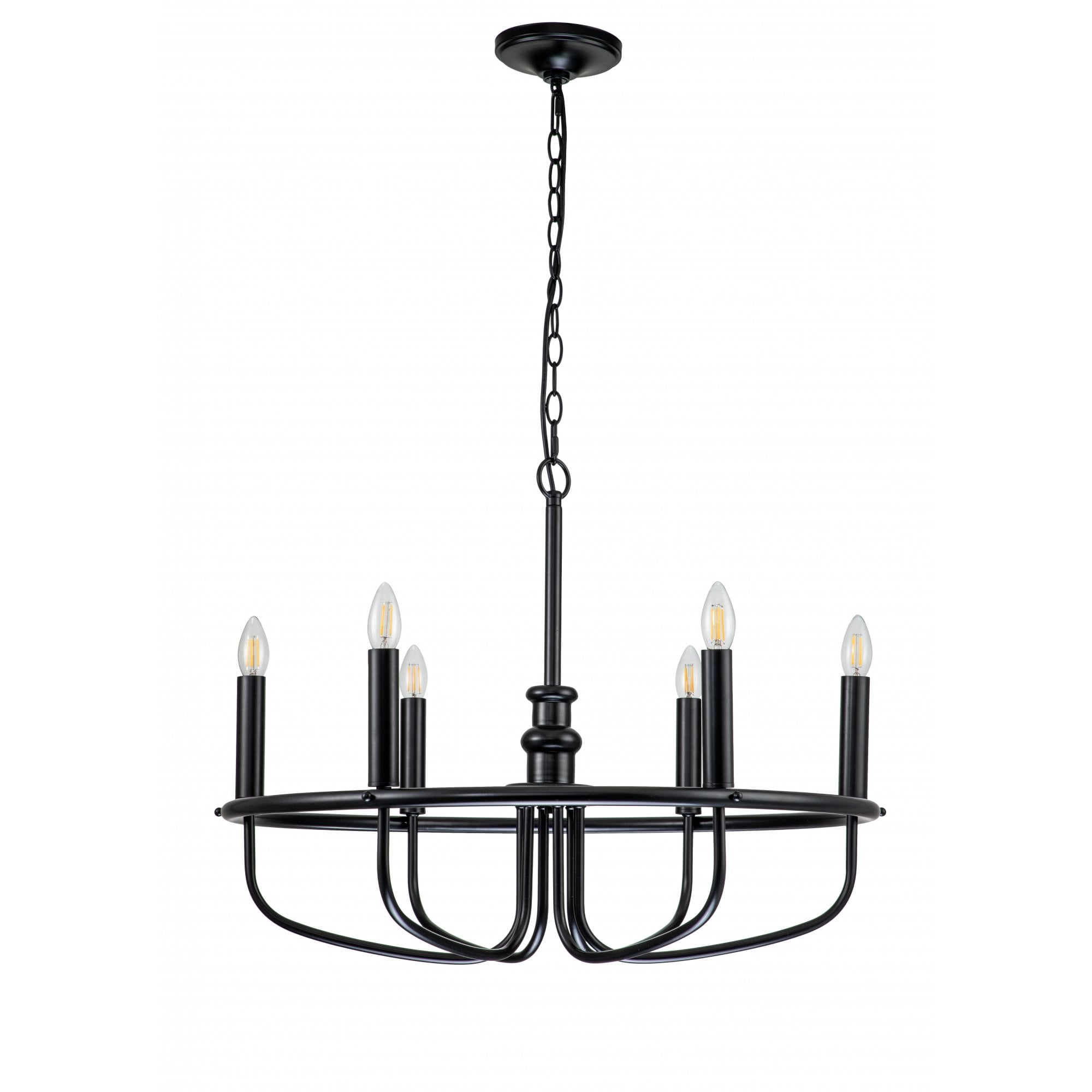 Kichler Capitol Hill 6 Light Chandelier - Black
