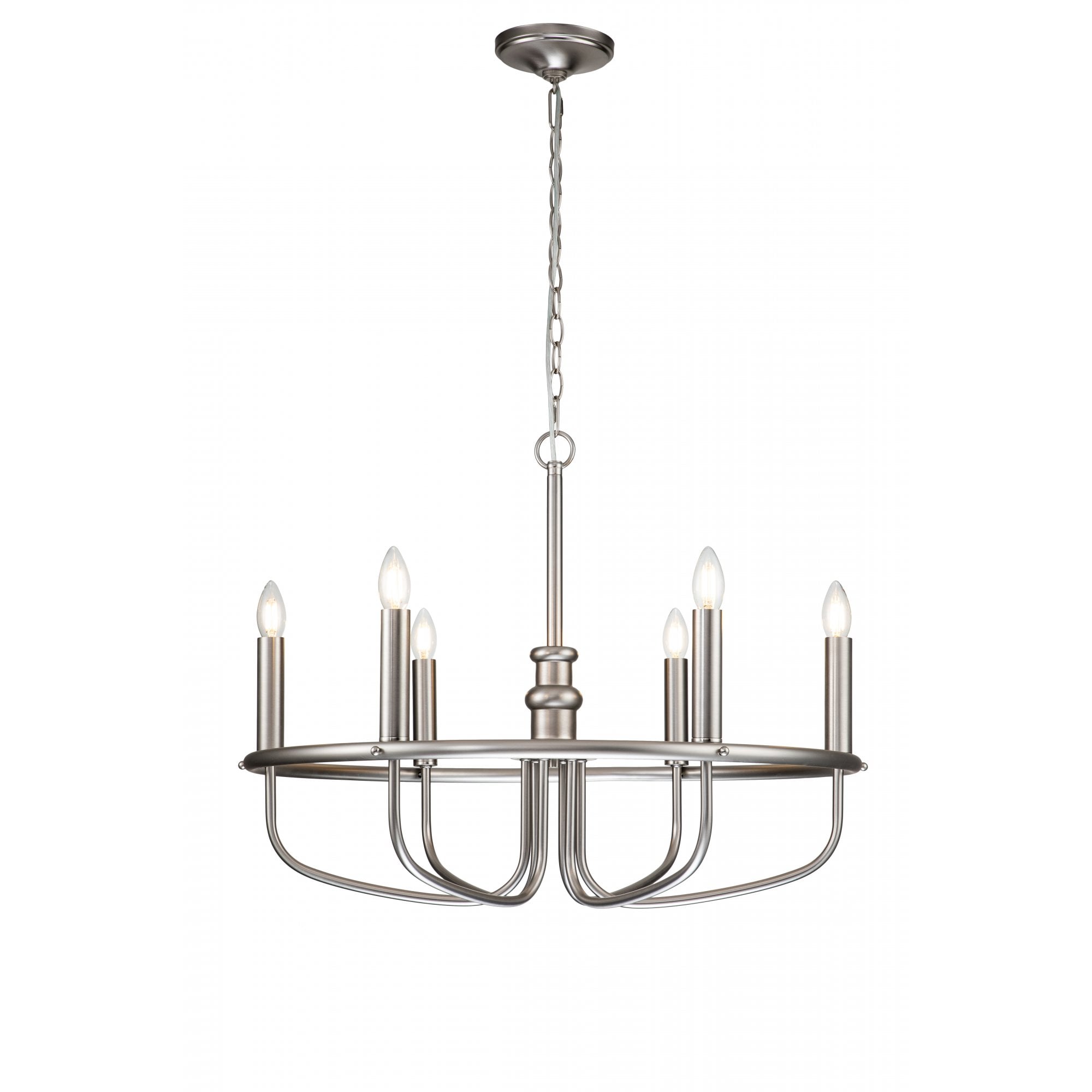 Kichler Capitol Hill 6 Light Chandelier - Brushed Nickel