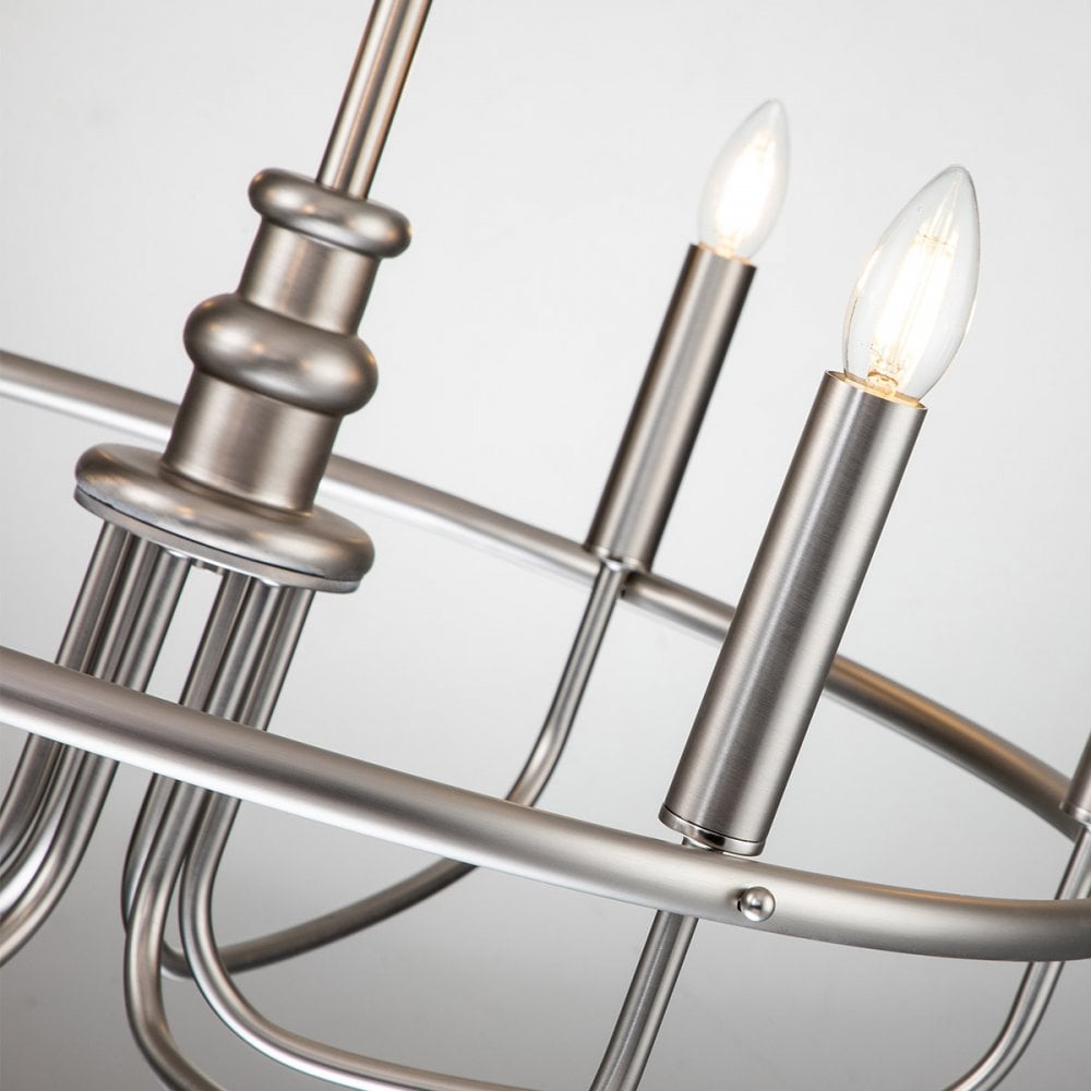 Kichler Capitol Hill 6 Light Chandelier - Brushed Nickel